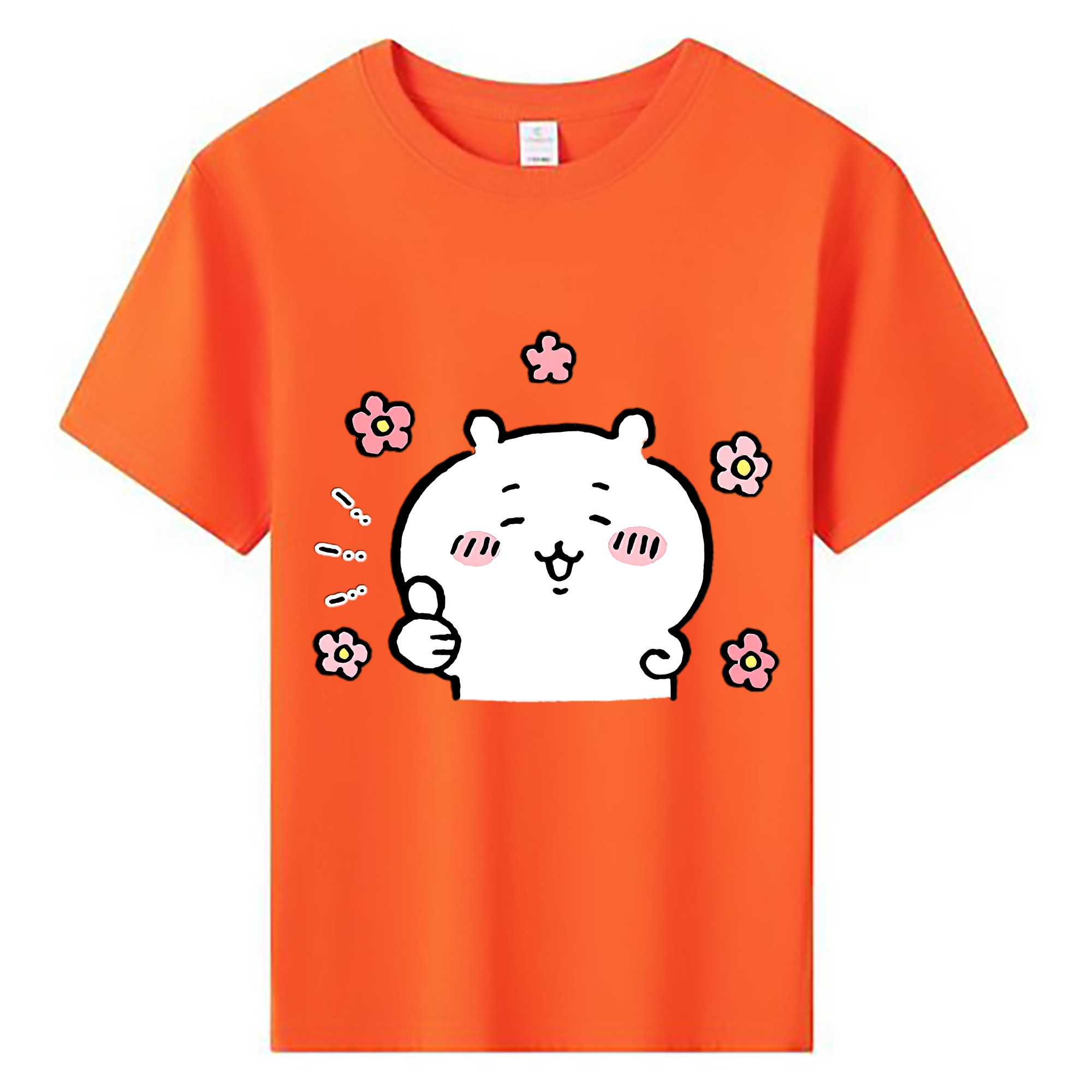 （画像用） ちいかわ ちいかわ Chii-kawa chiikawa 綿100％キッズTシャツ（フロントプリント）