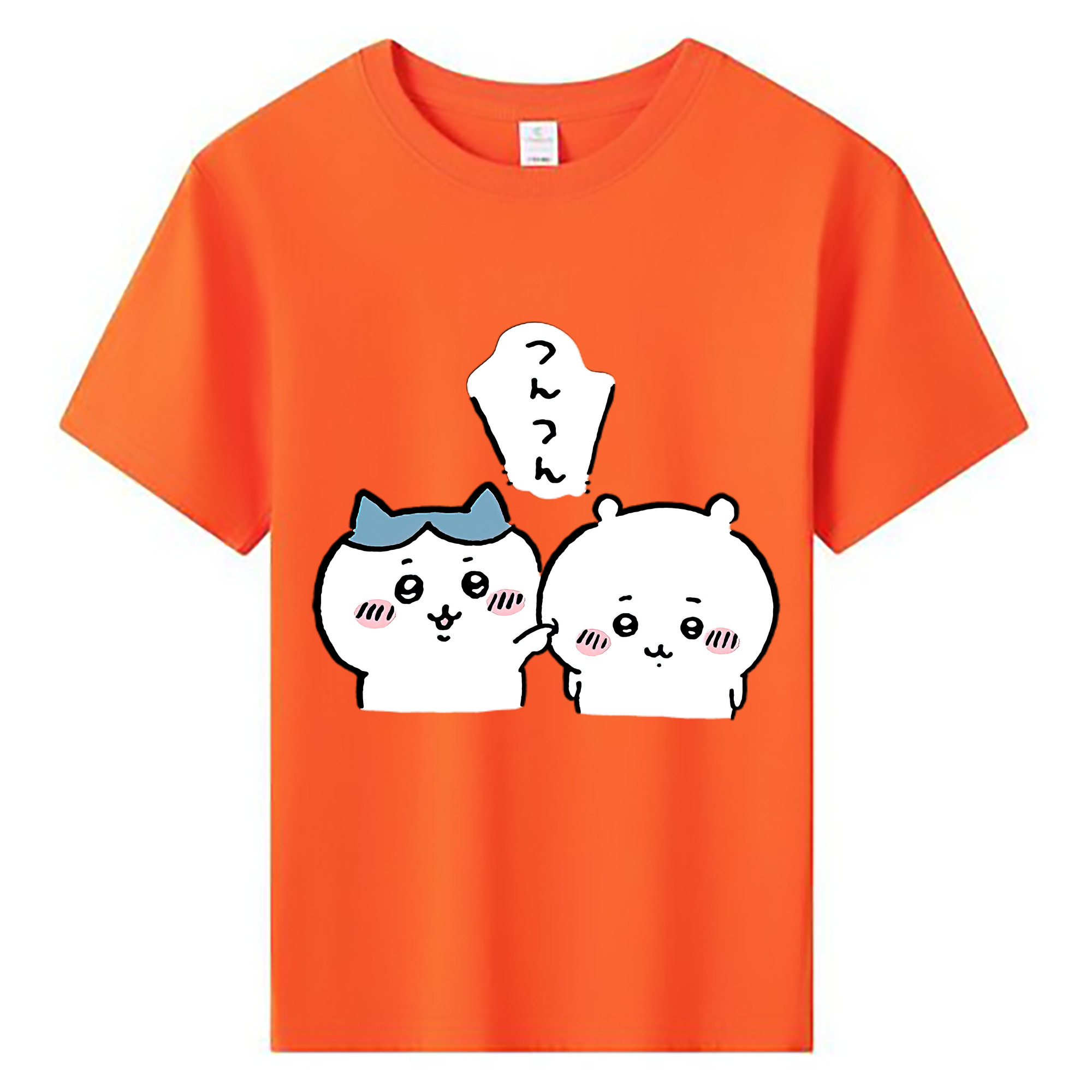 （画像用） ちいかわ ちいかわ Chii-kawa chiikawa 綿100％キッズTシャツ（フロントプリント）