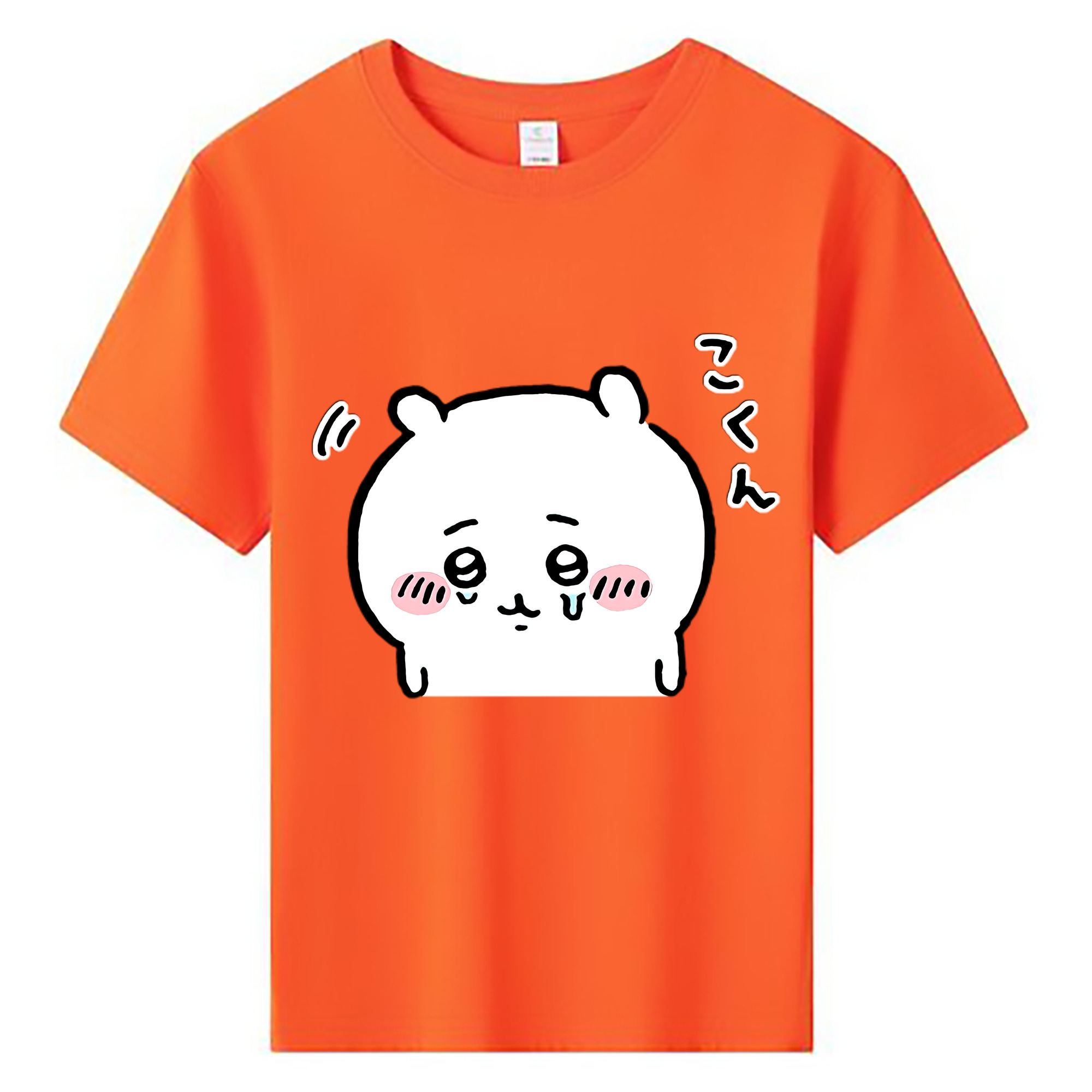 （画像用） ちいかわ ちいかわ Chii-kawa chiikawa 綿100％キッズTシャツ（フロントプリント）
