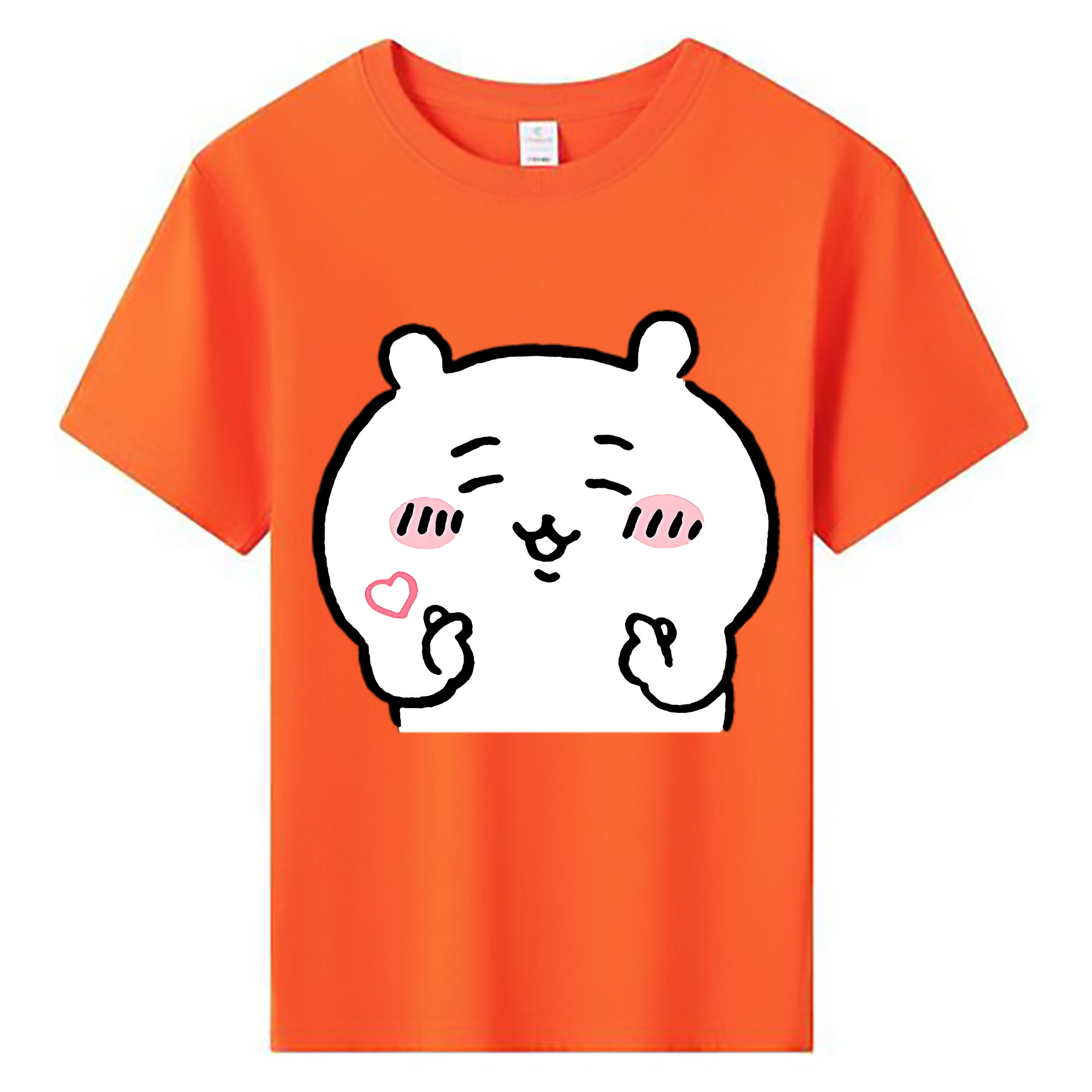 （画像用） ちいかわ ちいかわ Chii-kawa chiikawa 綿100％キッズTシャツ（フロントプリント）