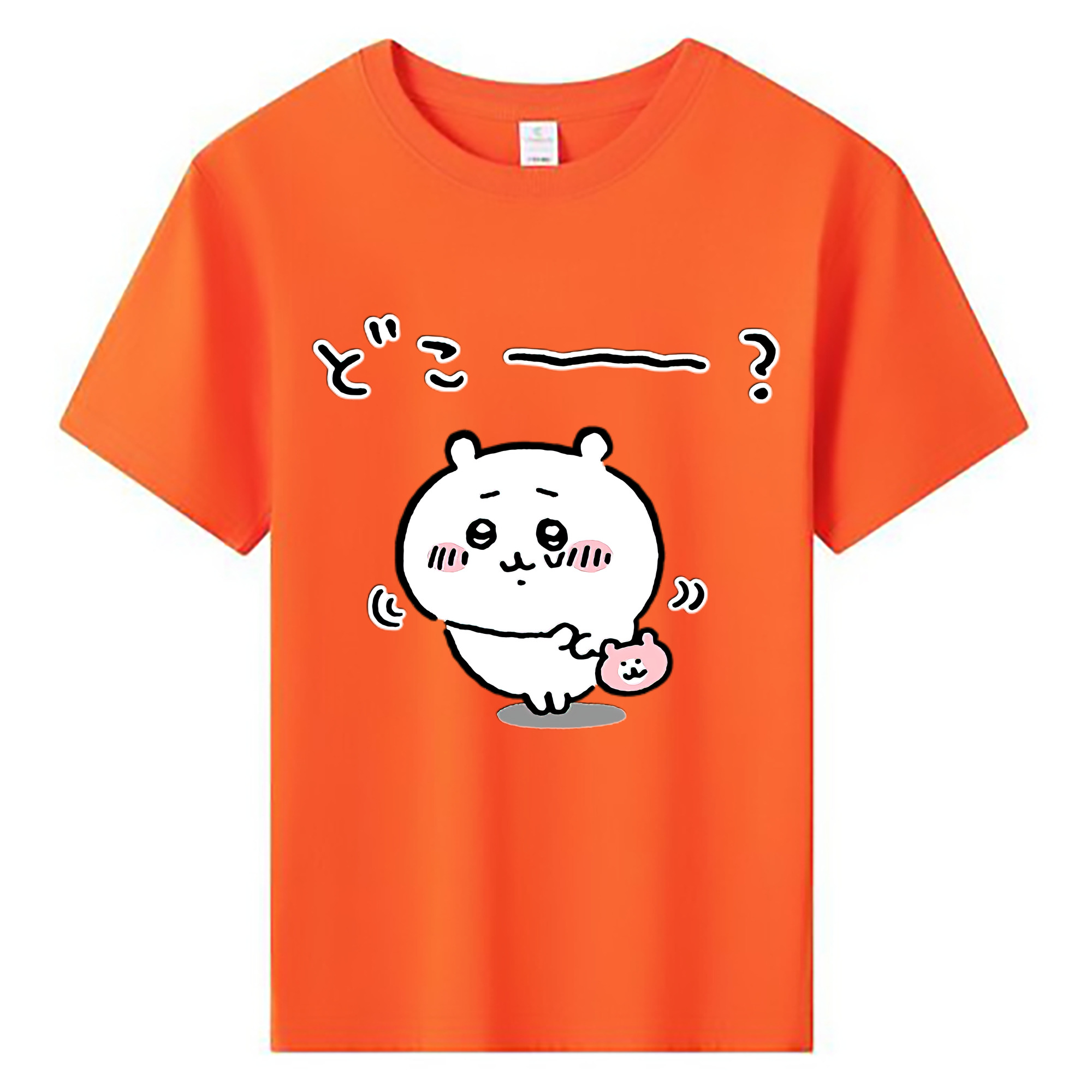 （画像用） ちいかわ ちいかわ Chii-kawa chiikawa 綿100％キッズTシャツ（フロントプリント）
