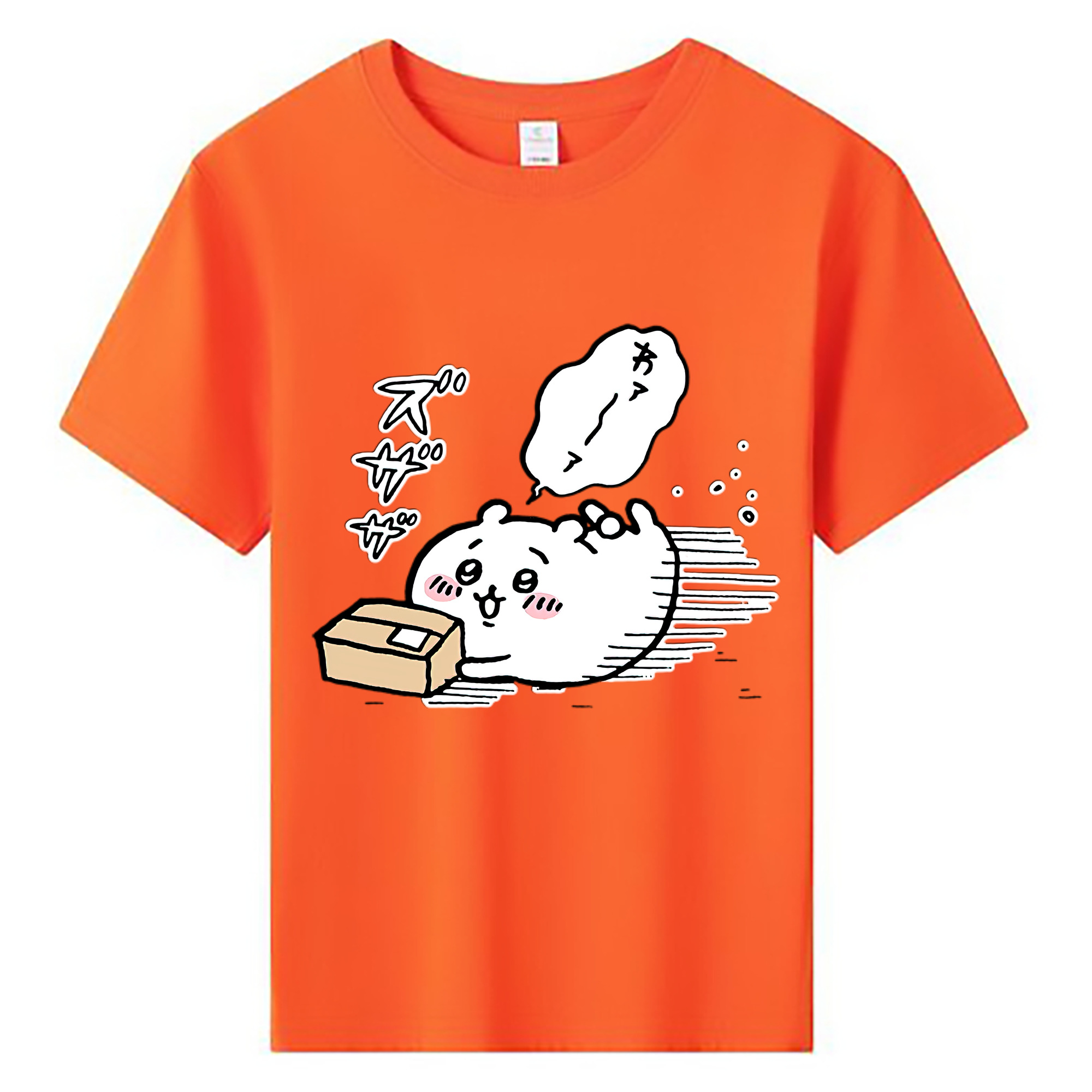 （画像用） ちいかわ ちいかわ Chii-kawa chiikawa 綿100％キッズTシャツ（フロントプリント）