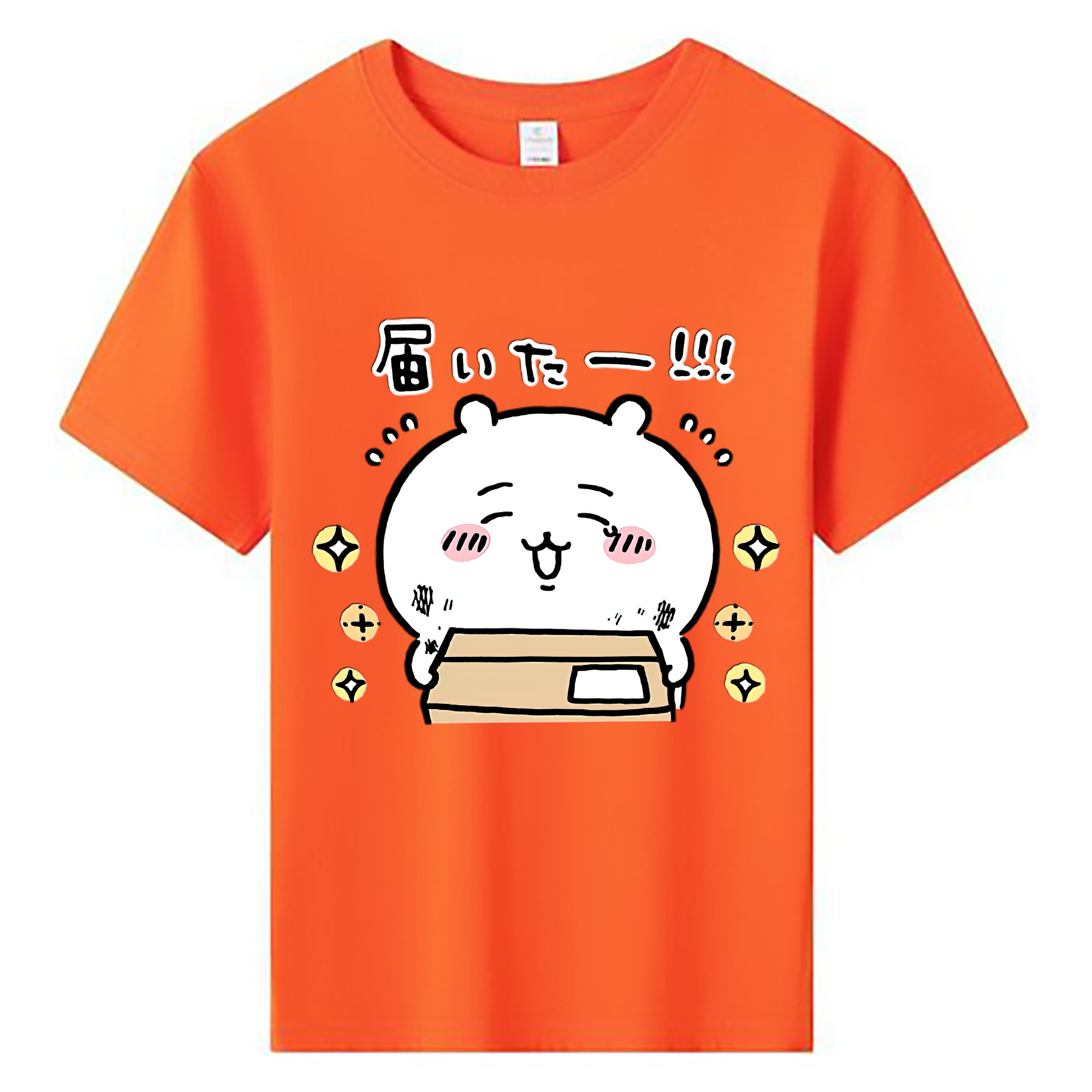 （画像用） ちいかわ ちいかわ Chii-kawa chiikawa 綿100％キッズTシャツ（フロントプリント）