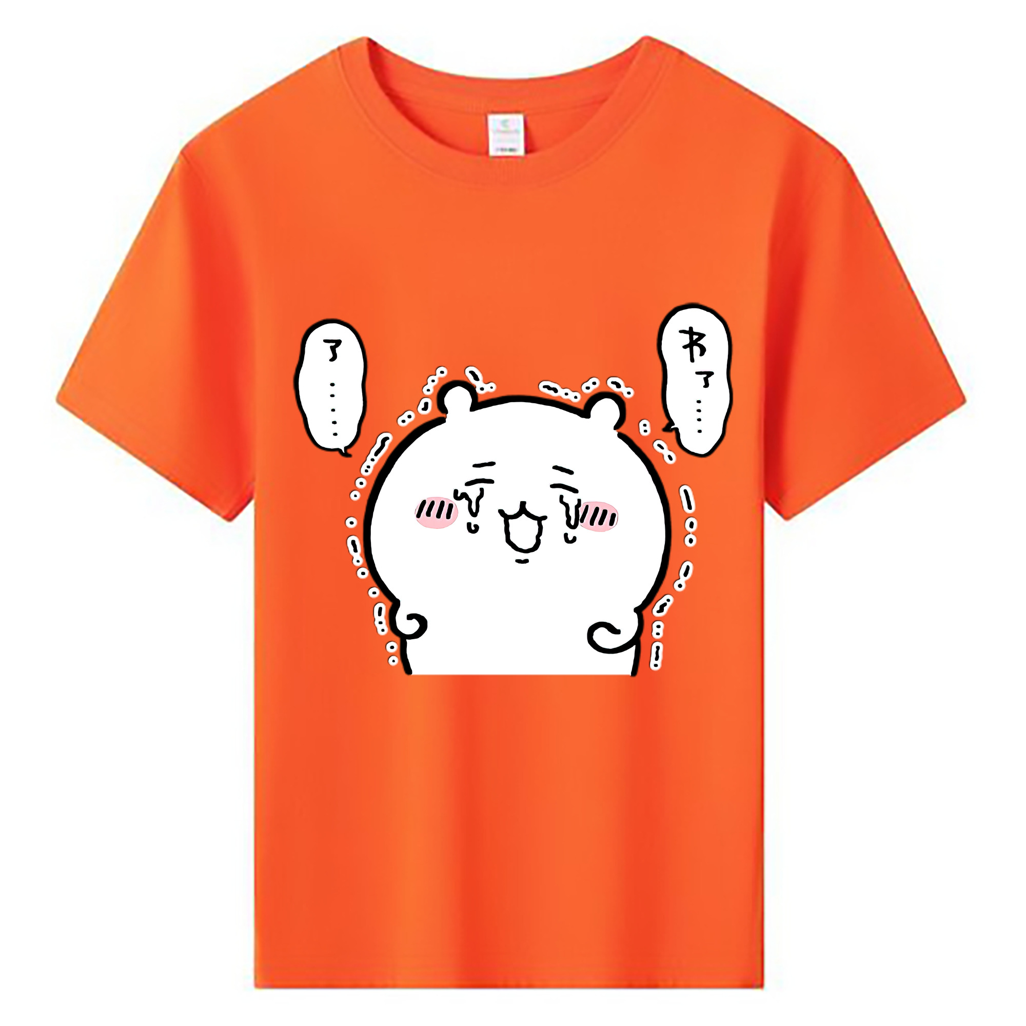 （画像用） ちいかわ ちいかわ Chii-kawa chiikawa 綿100％キッズTシャツ（フロントプリント）