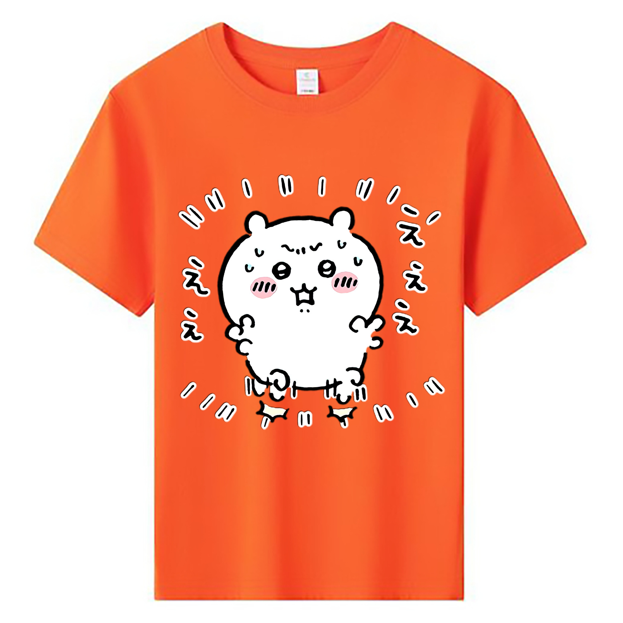 （画像用） ちいかわ ちいかわ Chii-kawa chiikawa 綿100％キッズTシャツ（フロントプリント）