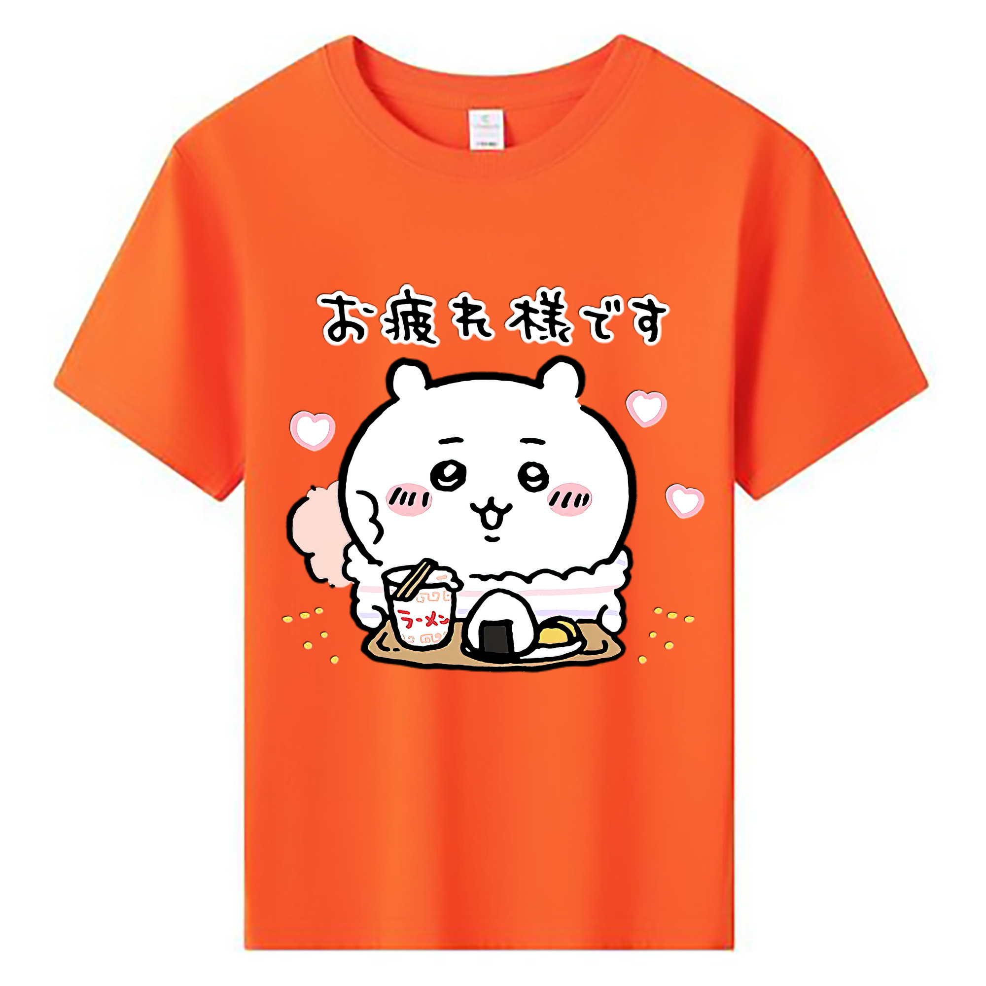 （画像用） ちいかわ ちいかわ Chii-kawa chiikawa 綿100％キッズTシャツ（フロントプリント）