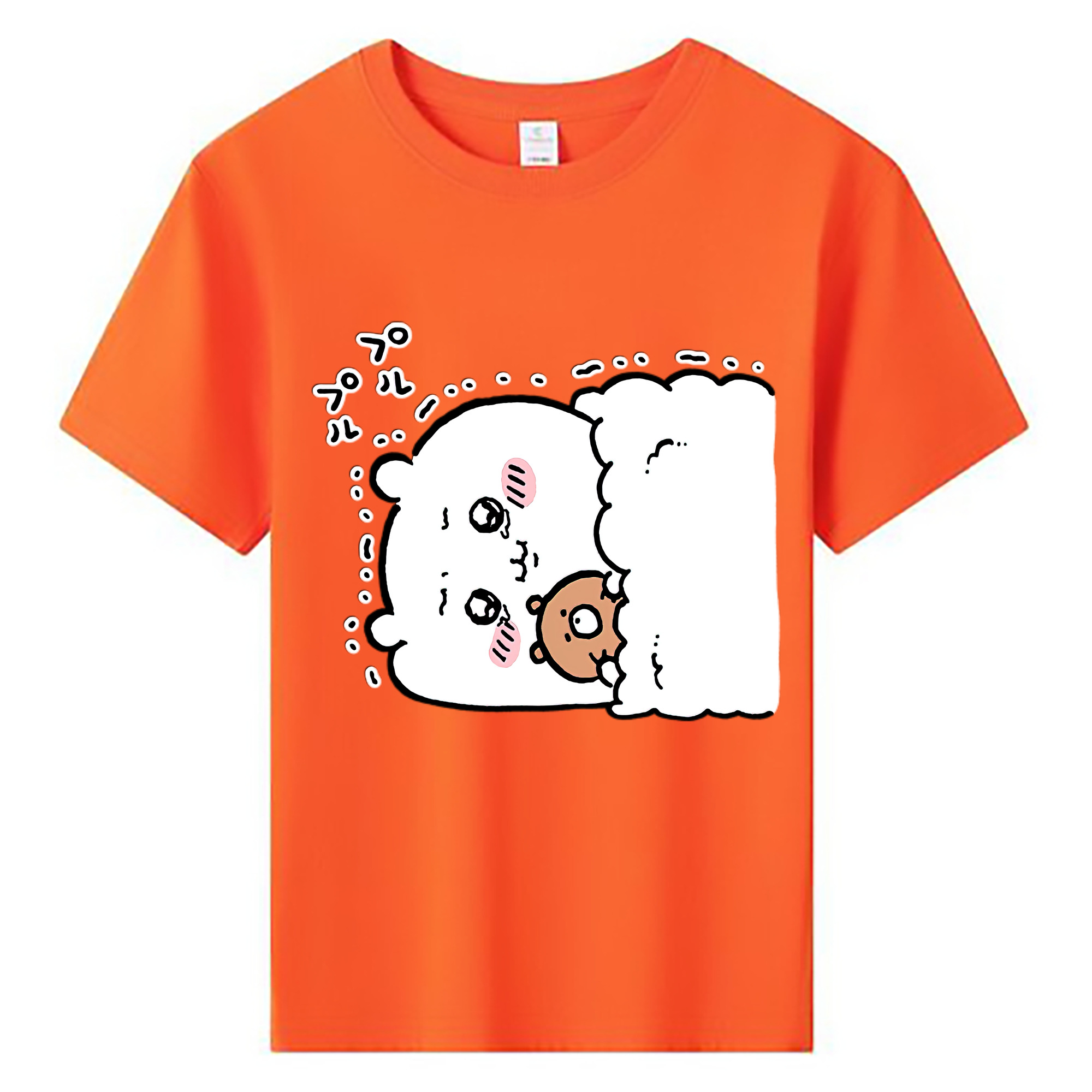 （画像用） ちいかわ ちいかわ Chii-kawa chiikawa 綿100％キッズTシャツ（フロントプリント）