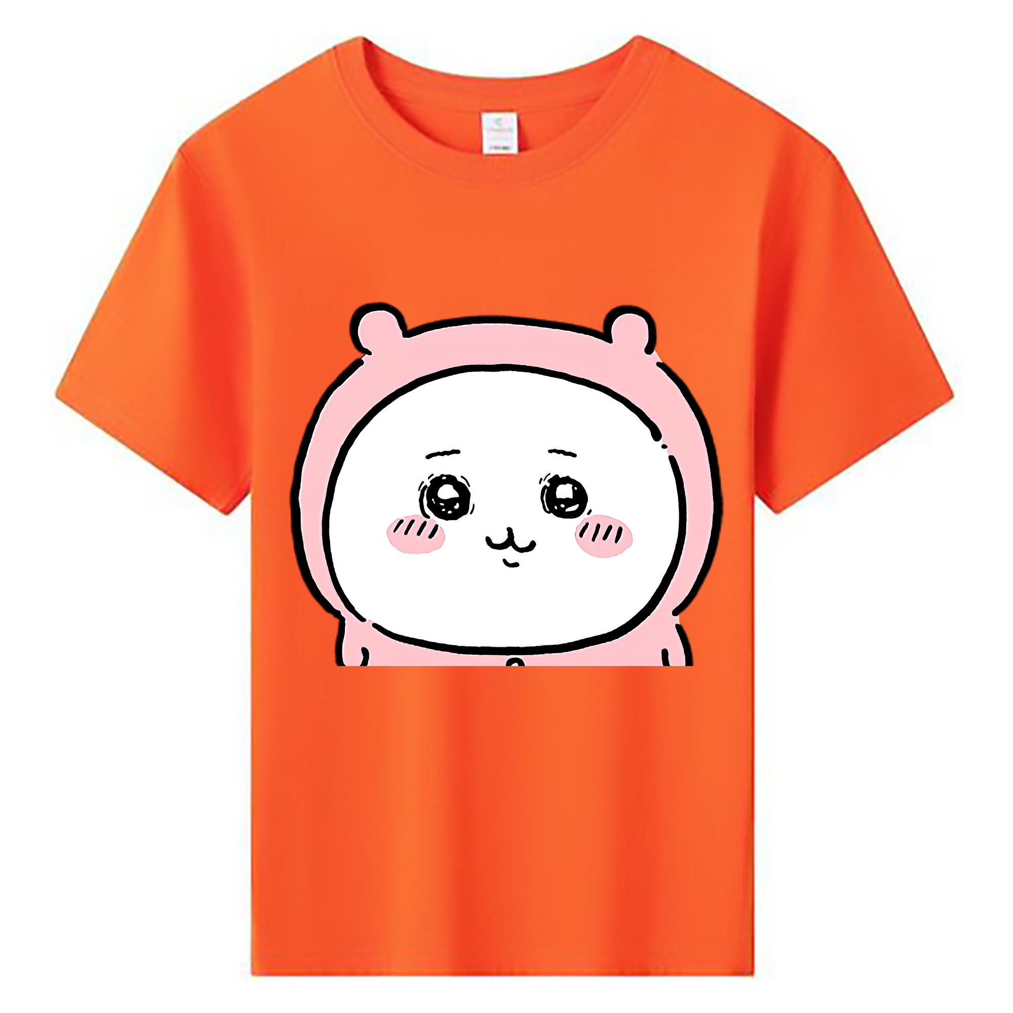 （画像用） ちいかわ ちいかわ Chii-kawa chiikawa 綿100％キッズTシャツ（フロントプリント）