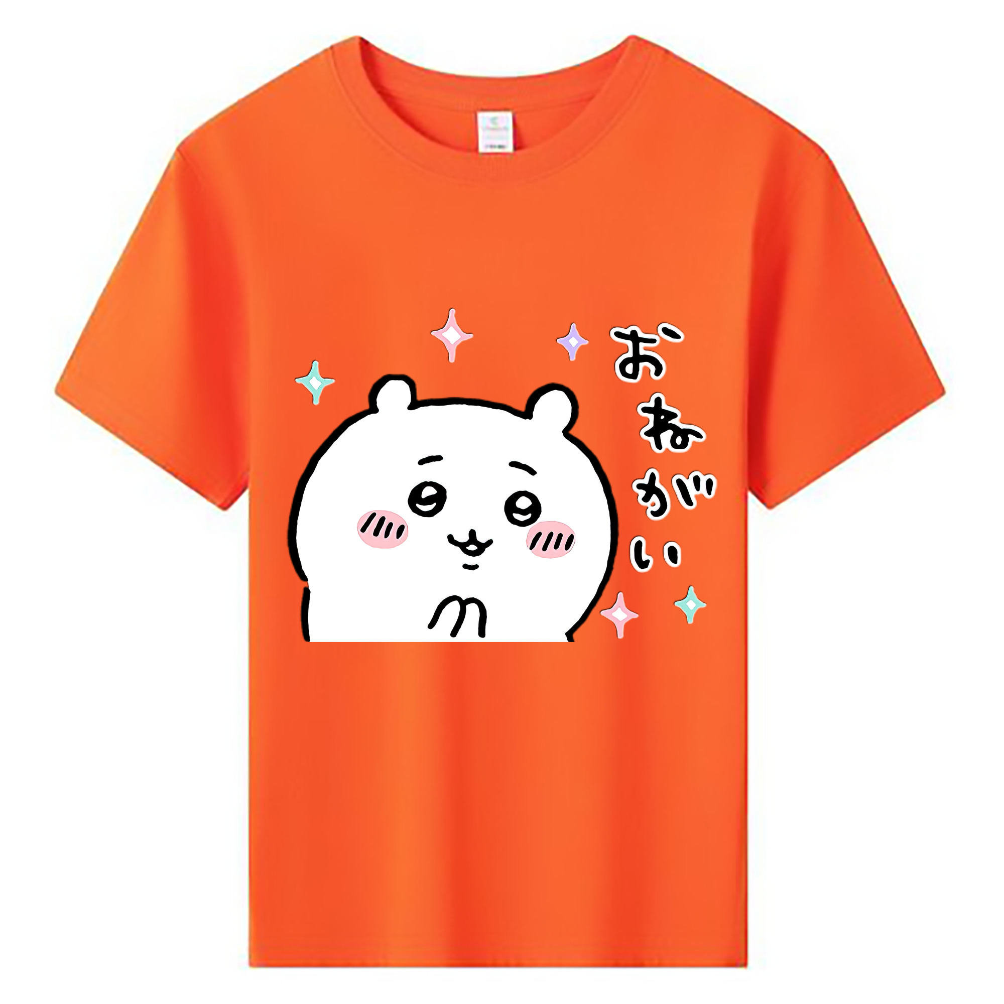 （画像用） ちいかわ ちいかわ Chii-kawa chiikawa 綿100％キッズTシャツ（フロントプリント）