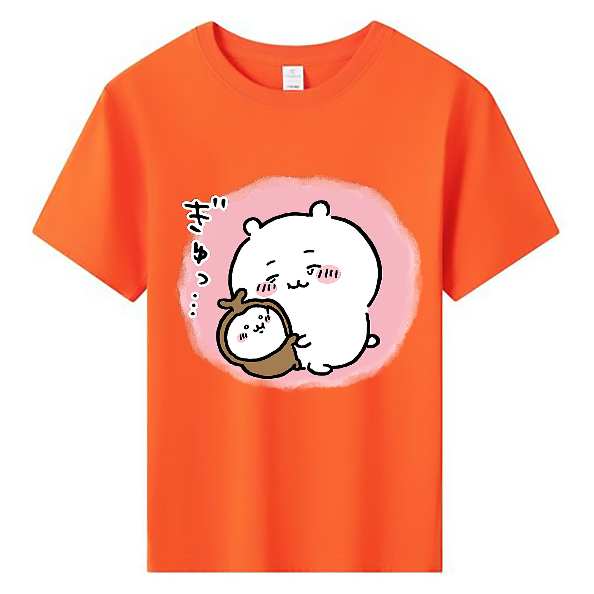 （画像用） ちいかわ ちいかわ Chii-kawa chiikawa 綿100％キッズTシャツ（フロントプリント）