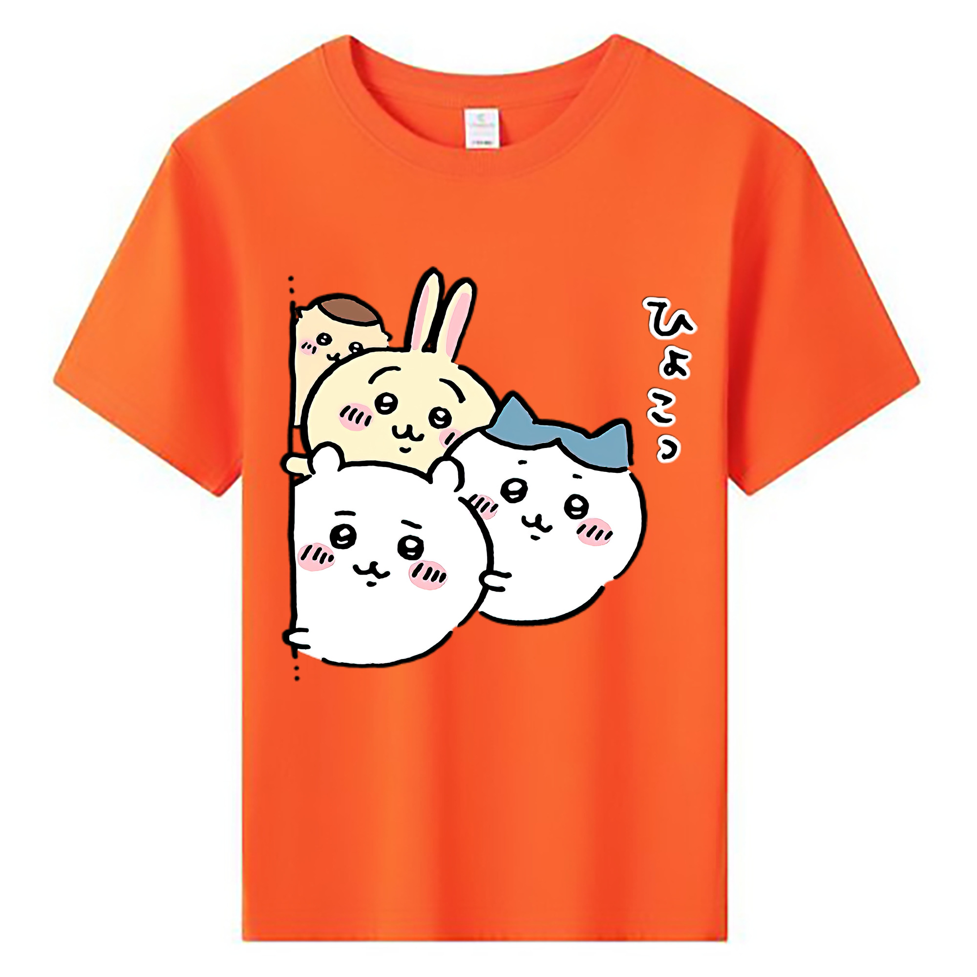 （画像用） ちいかわ ちいかわ Chii-kawa chiikawa 綿100％キッズTシャツ（フロントプリント）