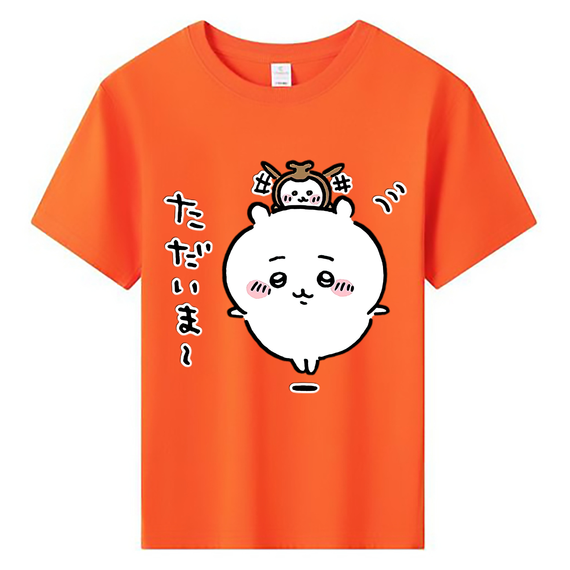 （画像用） ちいかわ ちいかわ Chii-kawa chiikawa 綿100％キッズTシャツ（フロントプリント）