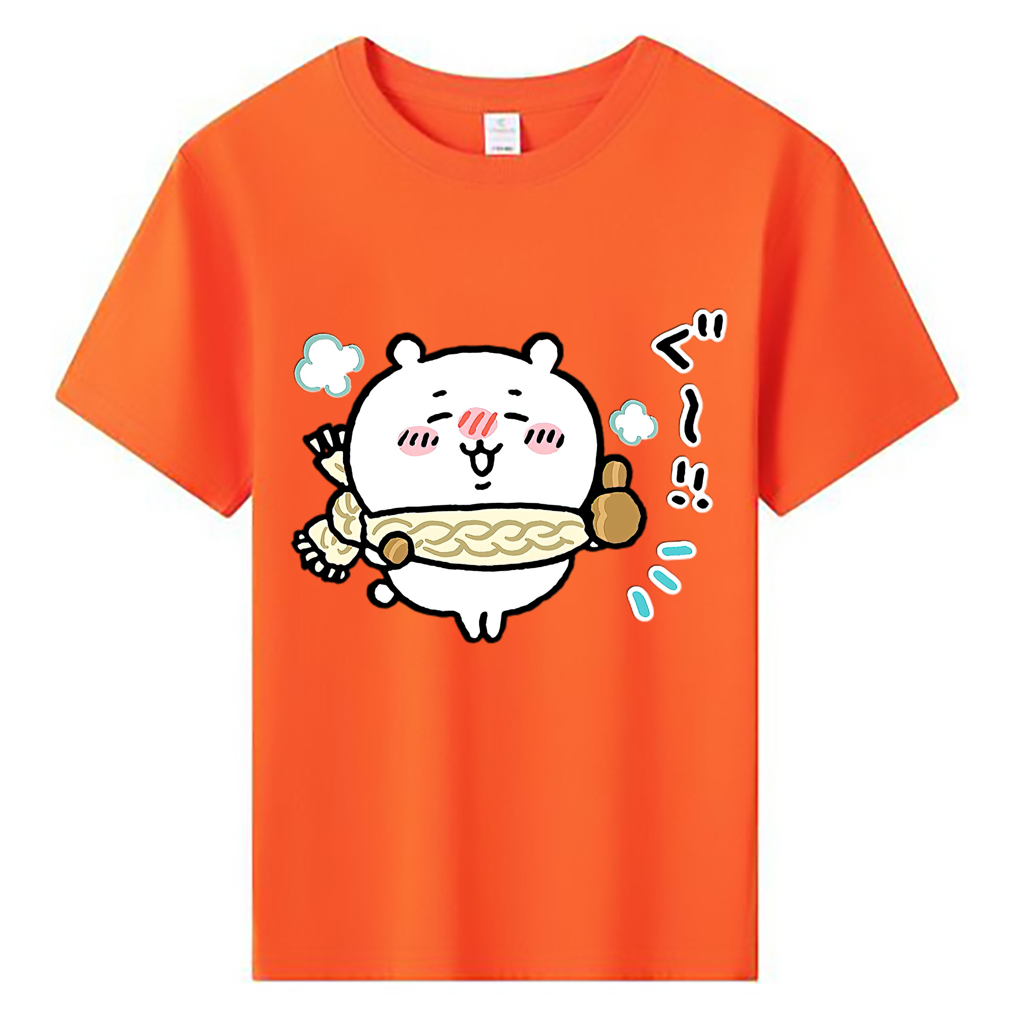 （画像用） ちいかわ ちいかわ Chii-kawa chiikawa 綿100％キッズTシャツ（フロントプリント）