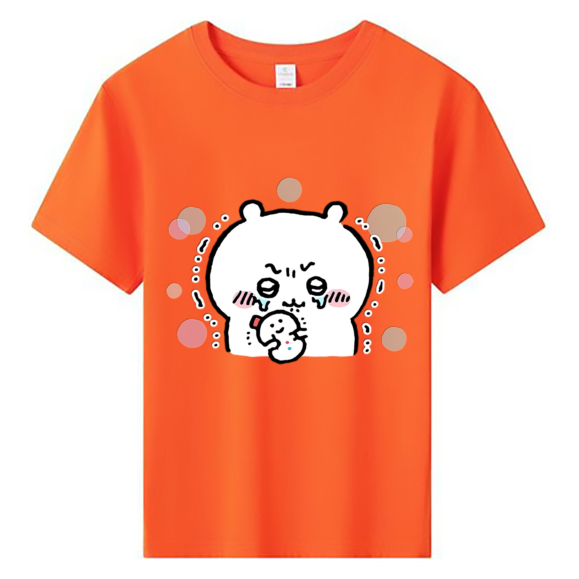 （画像用） ちいかわ ちいかわ Chii-kawa chiikawa 綿100％キッズTシャツ（フロントプリント）
