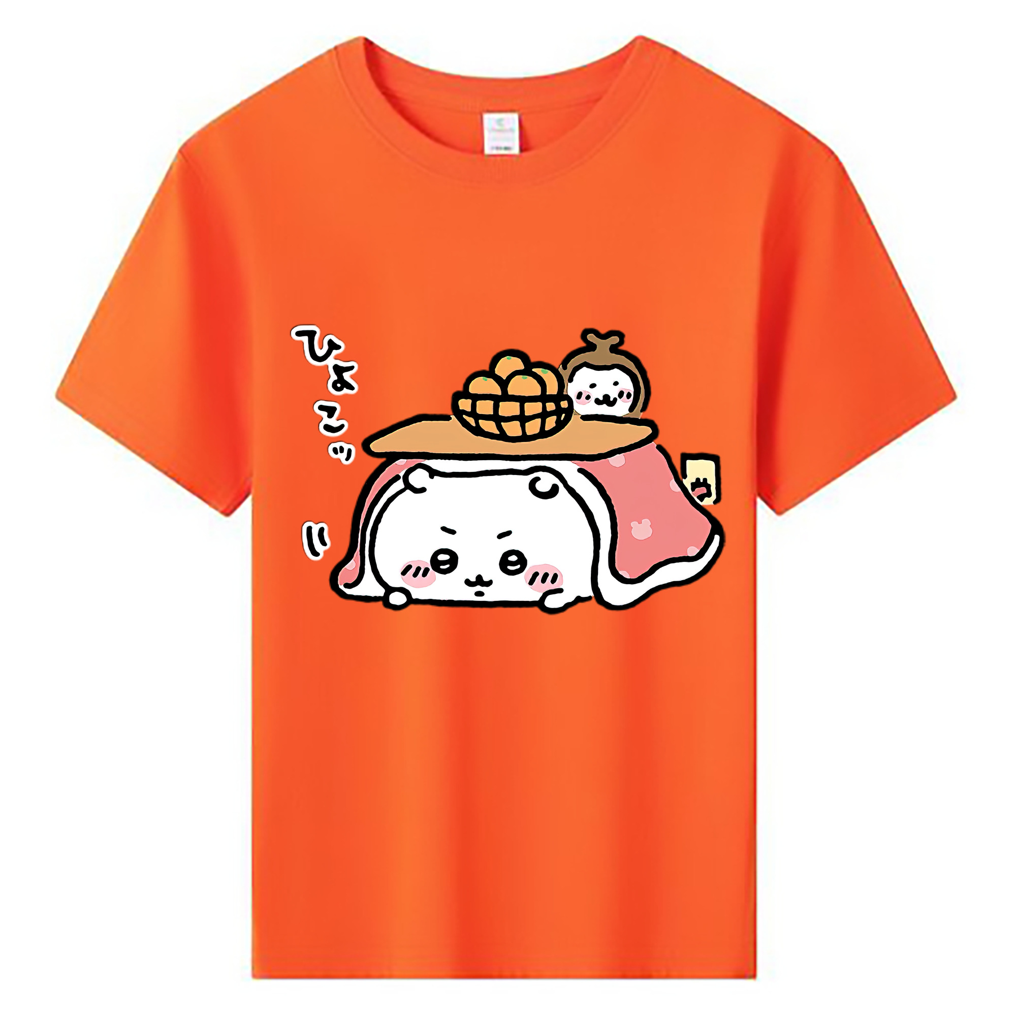 （画像用） ちいかわ ちいかわ Chii-kawa chiikawa 綿100％キッズTシャツ（フロントプリント）