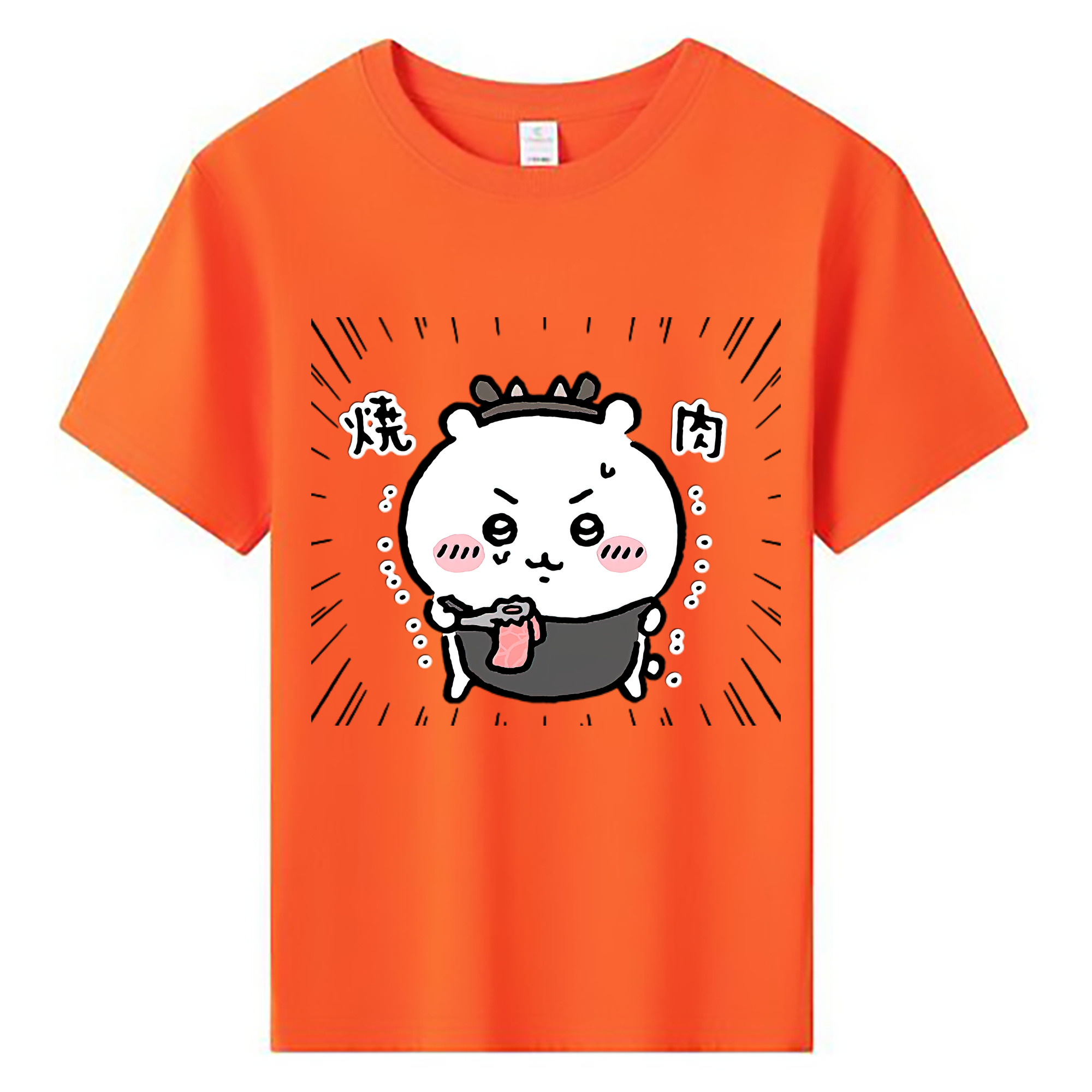 （画像用） ちいかわ ちいかわ Chii-kawa chiikawa 綿100％キッズTシャツ（フロントプリント）