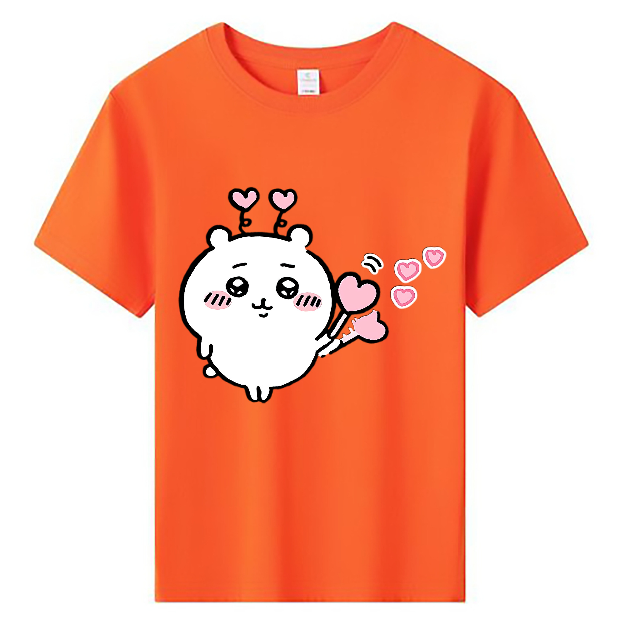 （画像用） ちいかわ ちいかわ Chii-kawa chiikawa 綿100％キッズTシャツ（フロントプリント）