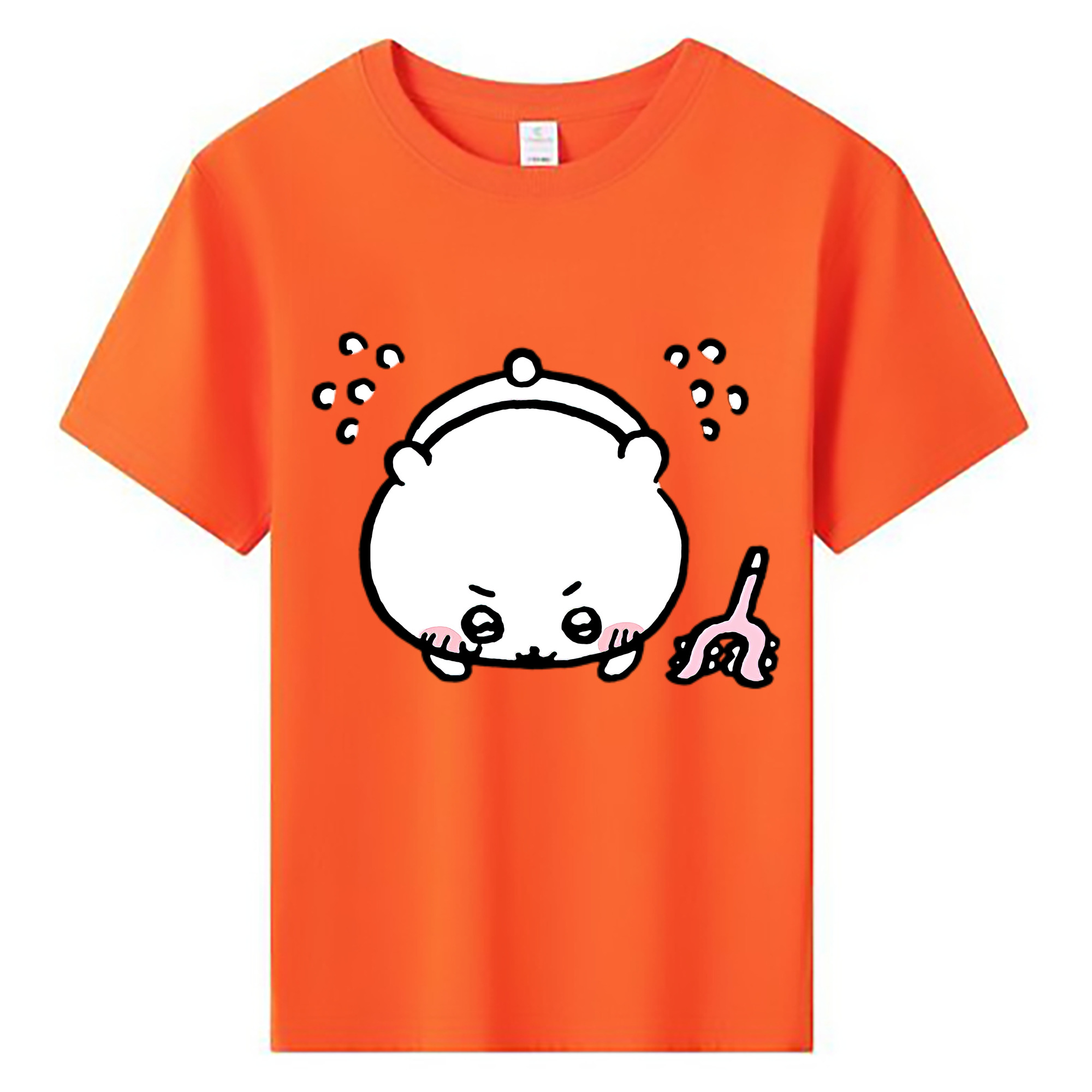 （画像用） ちいかわ ちいかわ Chii-kawa chiikawa 綿100％キッズTシャツ（フロントプリント）