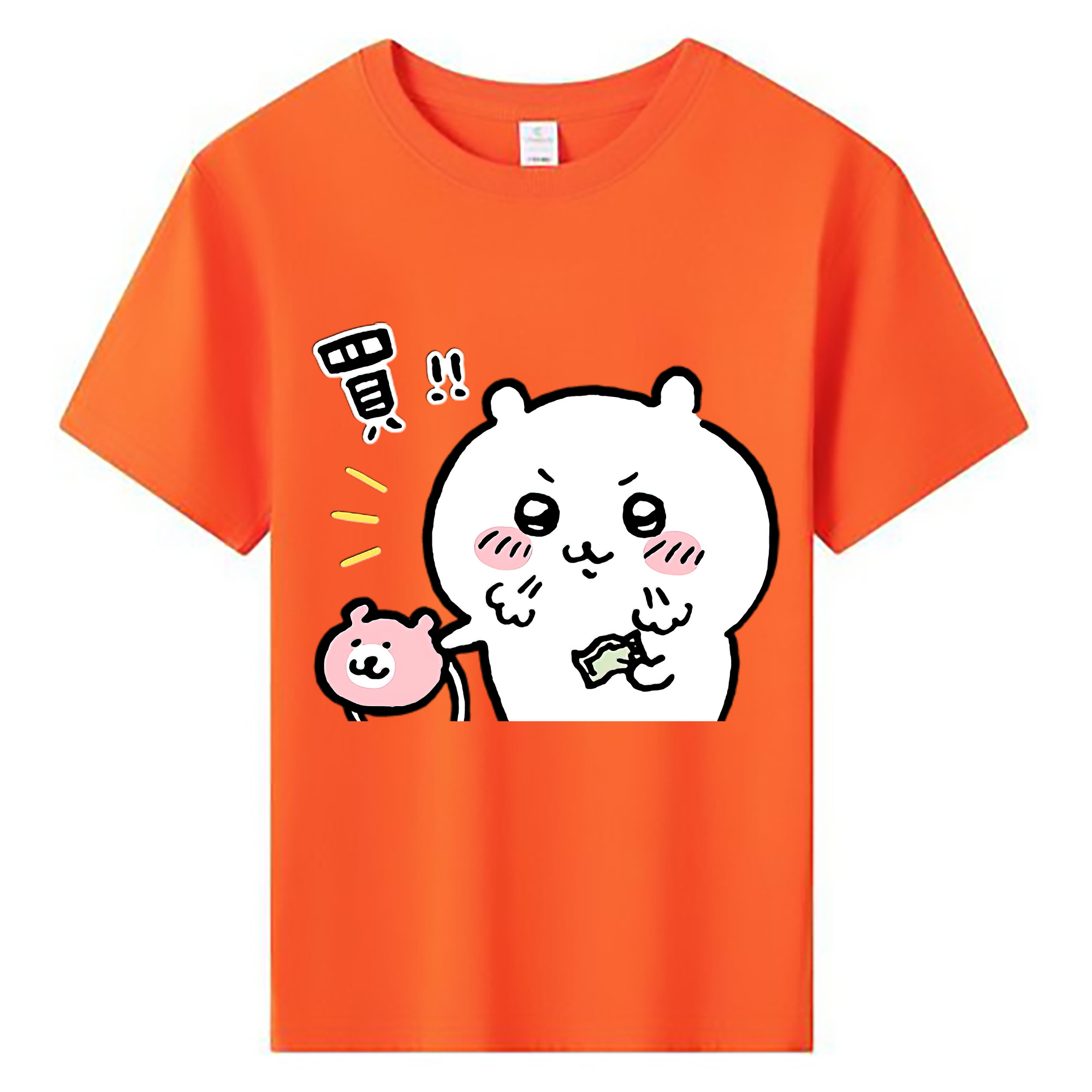 （画像用） ちいかわ ちいかわ Chii-kawa chiikawa 綿100％キッズTシャツ（フロントプリント）