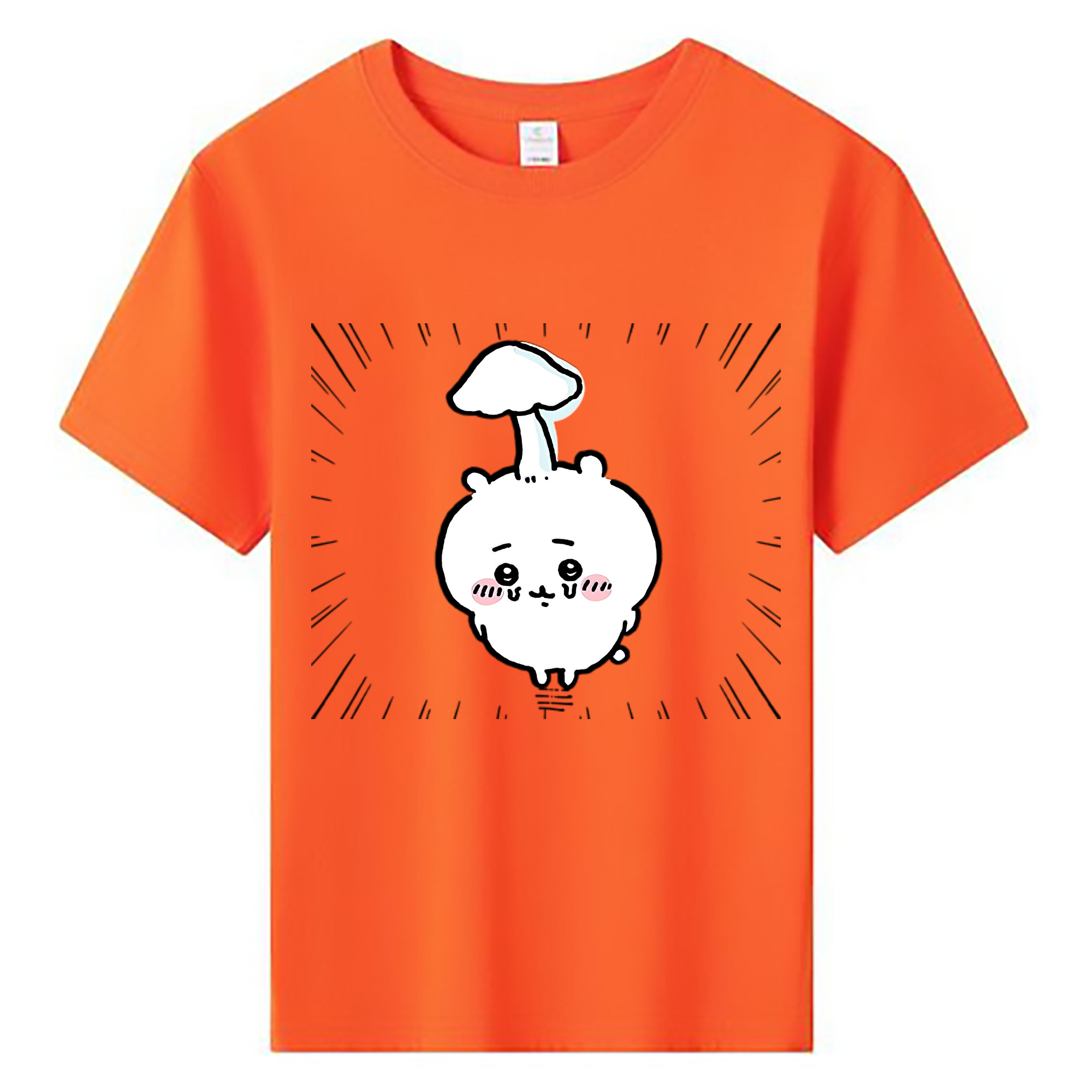 （画像用） ちいかわ ちいかわ Chii-kawa chiikawa 綿100％キッズTシャツ（フロントプリント）