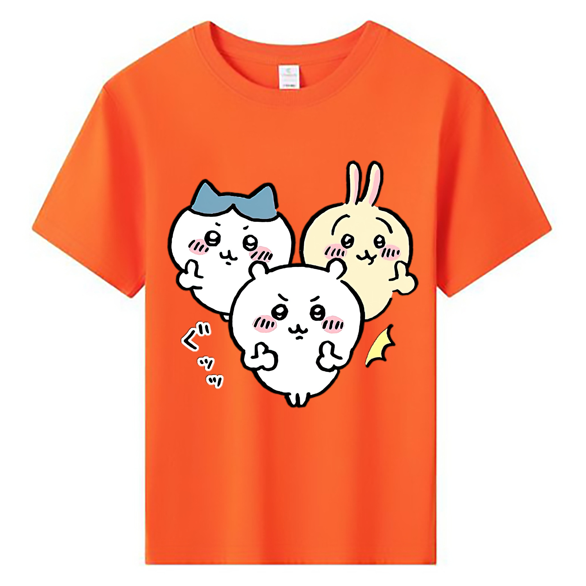 （画像用） ちいかわ うさぎ Chii-kawa usagi 綿100％キッズTシャツ（フロントプリント）