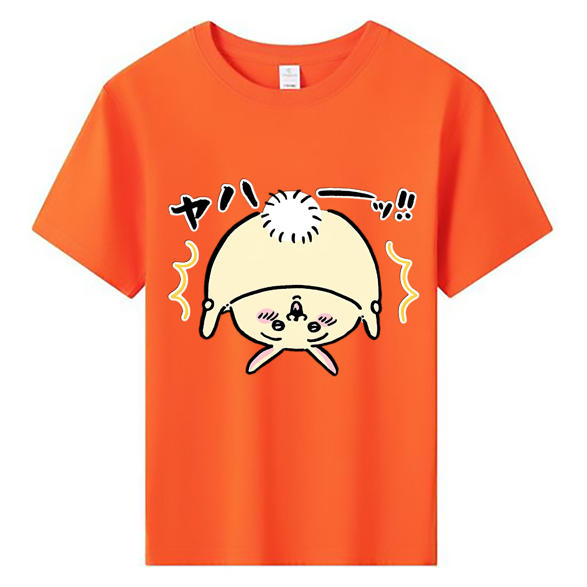 （画像用） ちいかわ うさぎ Chii-kawa usagi 綿100％キッズTシャツ（フロントプリント）