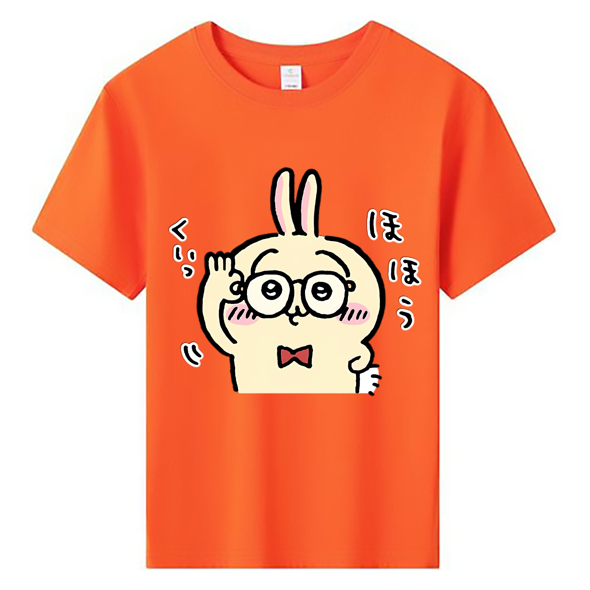（画像用） ちいかわ うさぎ Chii-kawa usagi 綿100％キッズTシャツ（フロントプリント）
