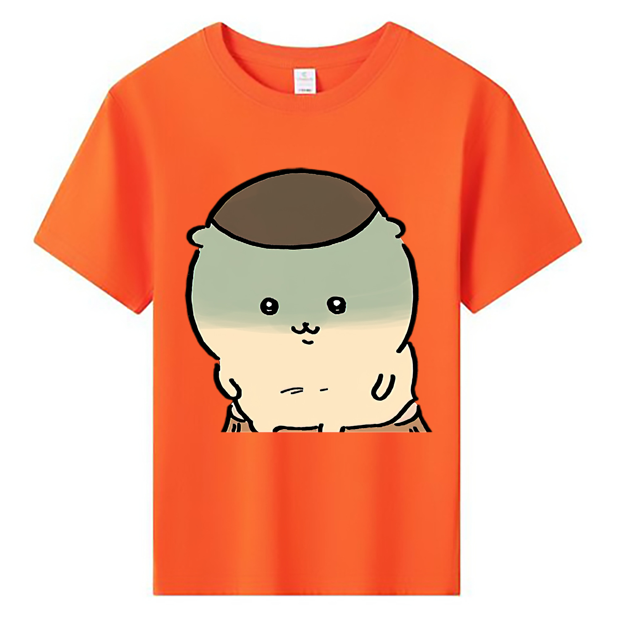 （画像用） ちいかわ くりまんじゅう Chii-kawa kuri manjū 綿100％キッズTシャツ（フロントプリント）