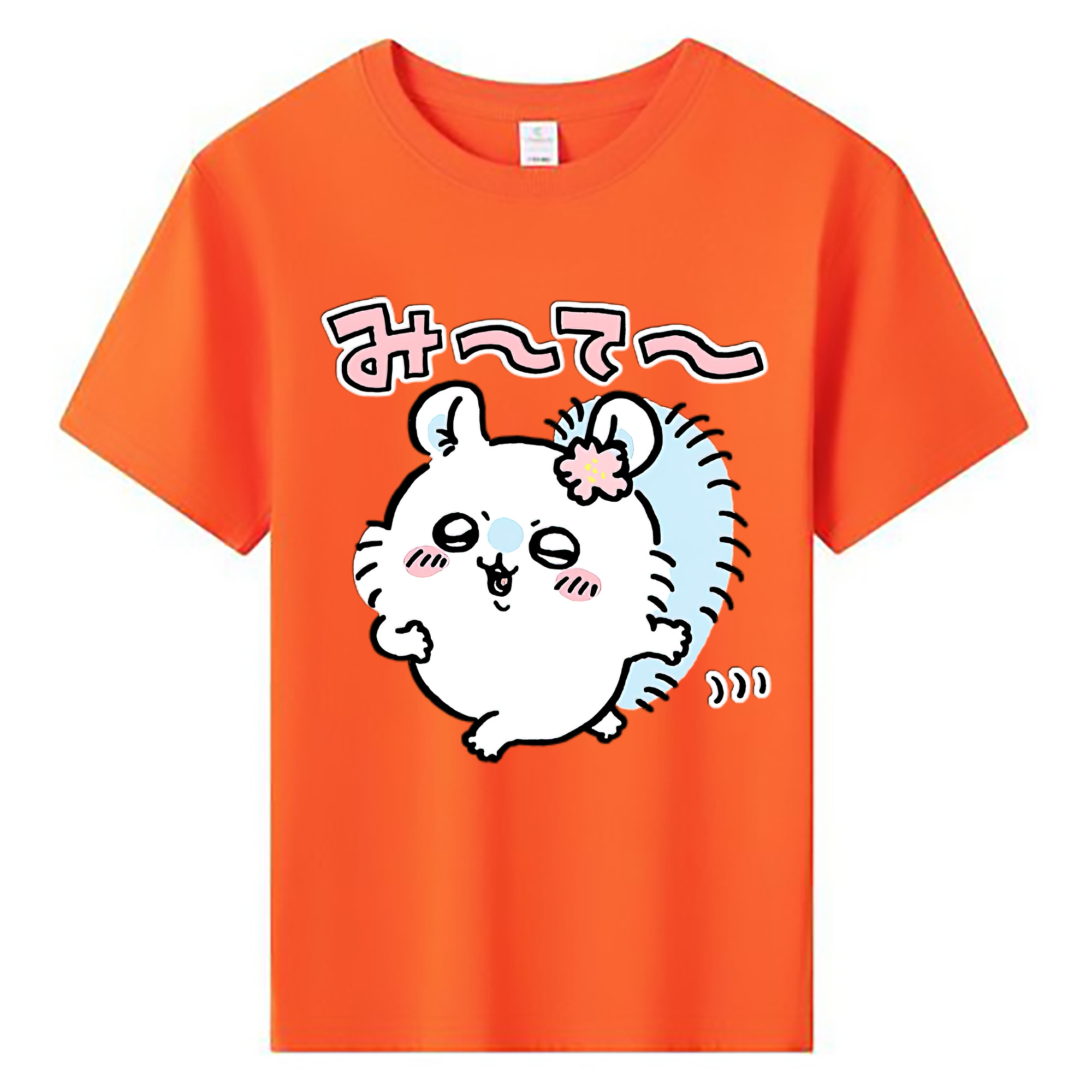 （画像用） ちいかわ モモンガ Chii-kawa Momonga 綿100％キッズTシャツ（フロントプリント）