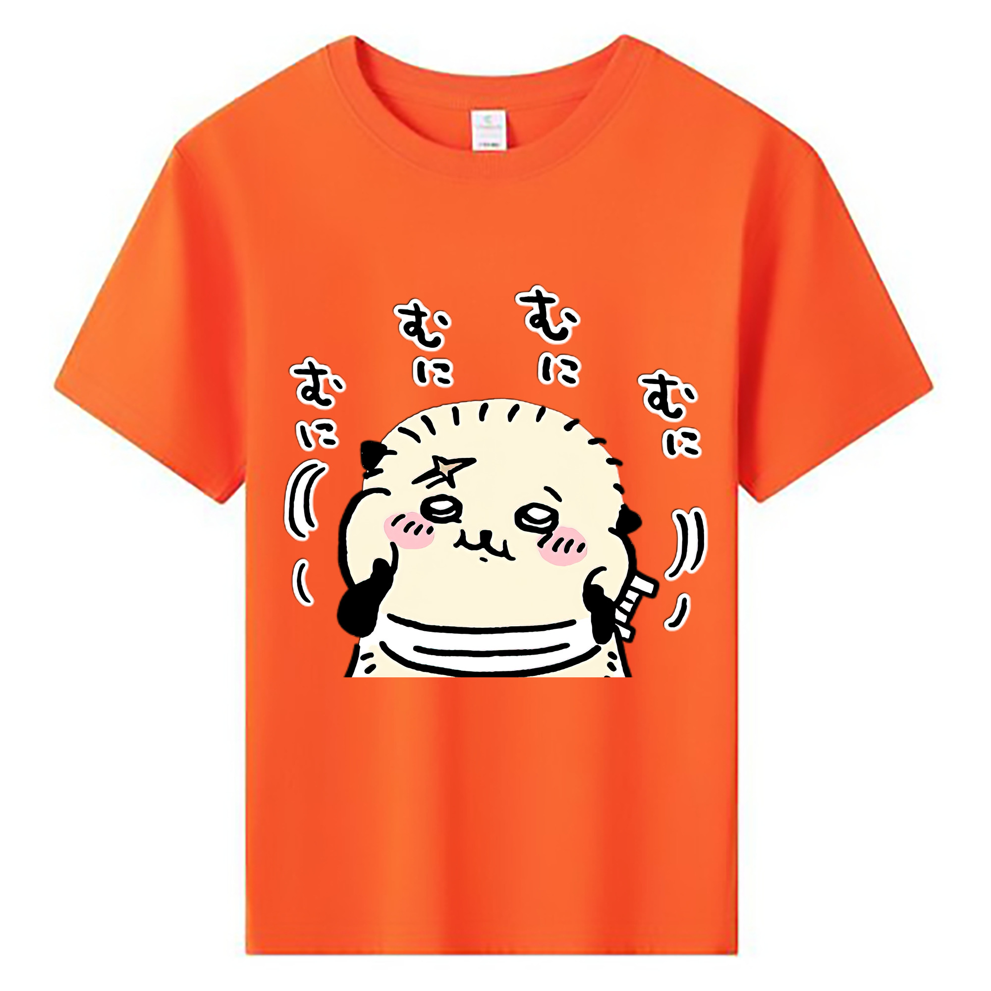 （画像用） ちいかわ ラッコ Chii-kawa Sea otter 綿100％キッズTシャツ（フロントプリント）