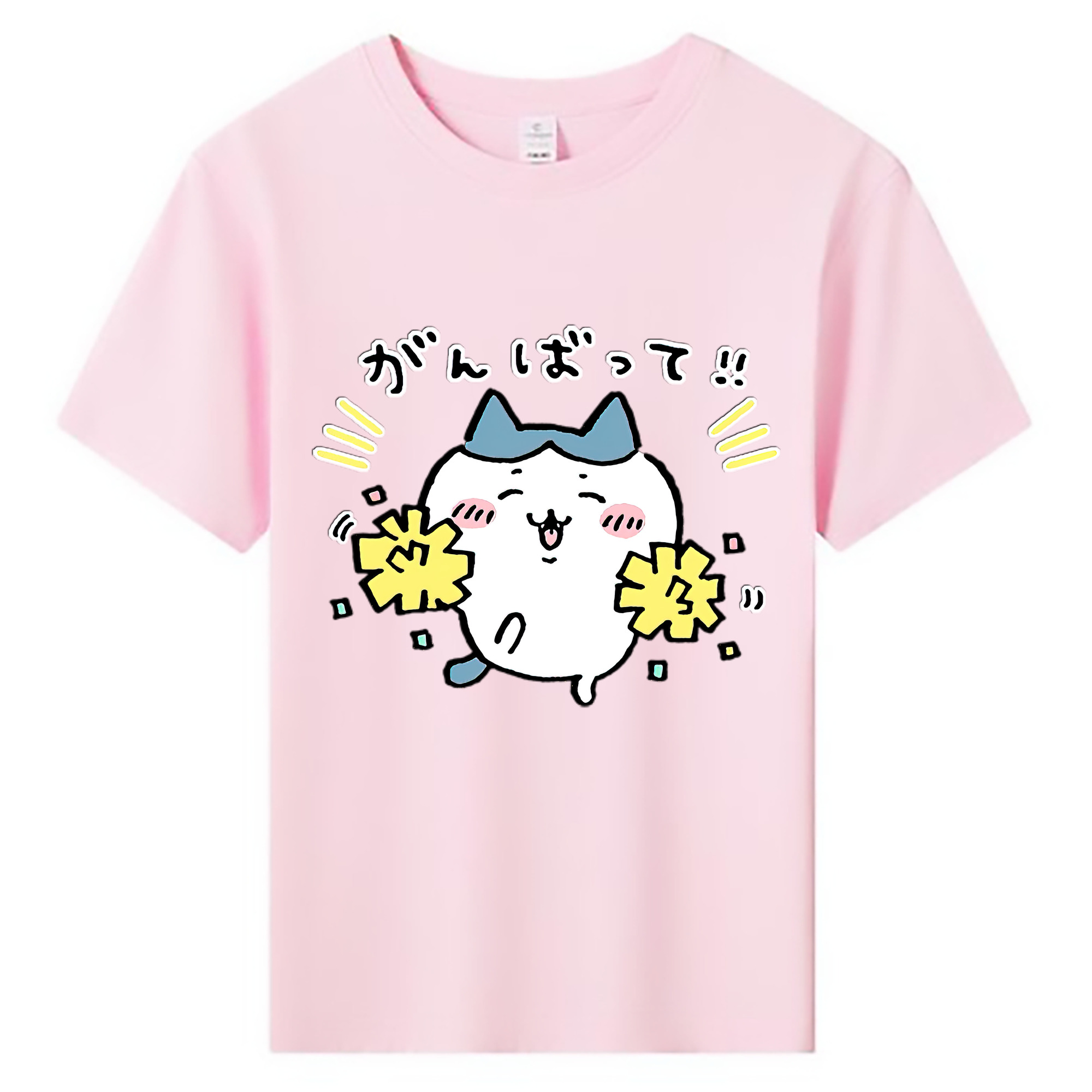 （画像用） ちいかわ ハチワレ Chii-kawa hachiware 綿100％キッズTシャツ（フロントプリント）
