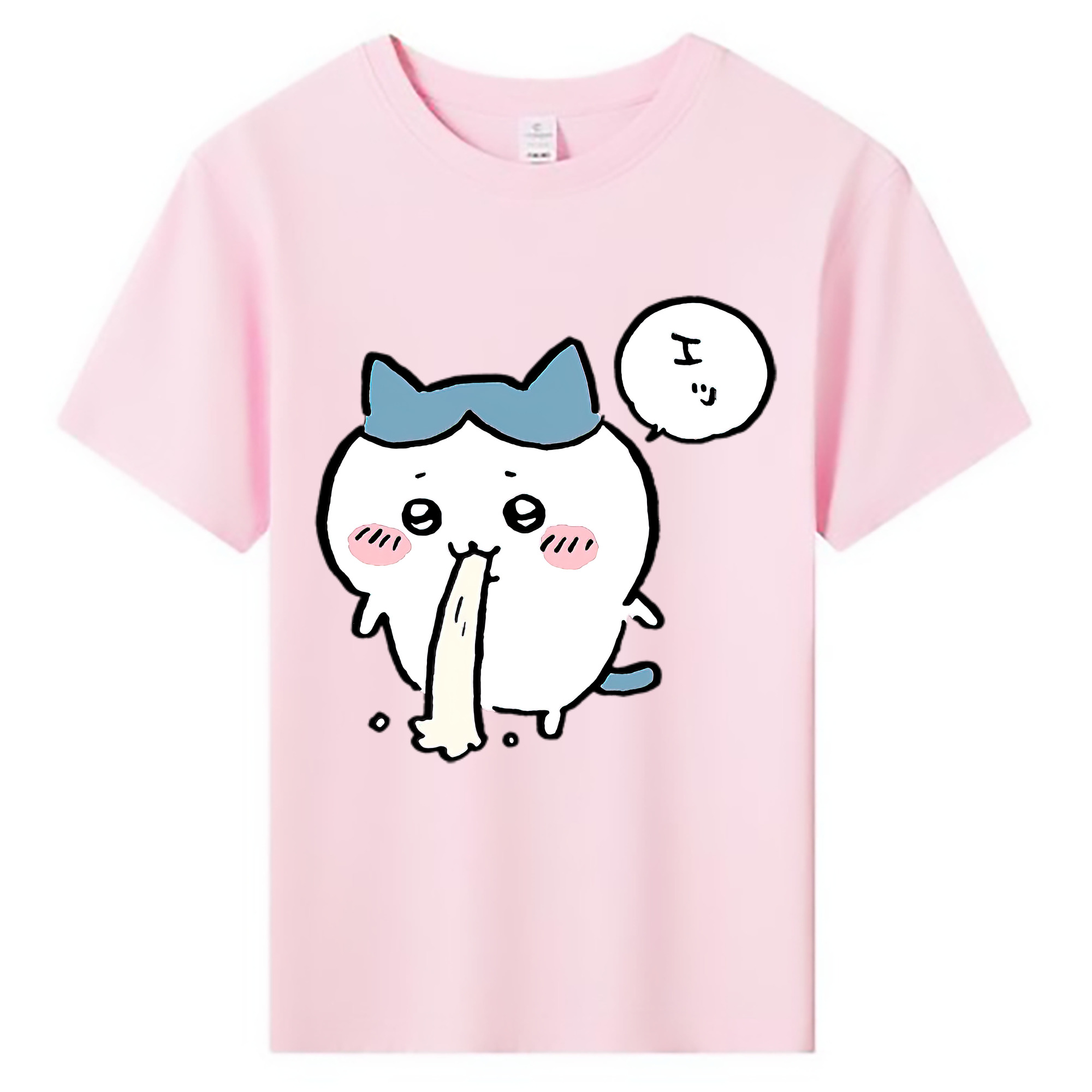 （画像用） ちいかわ ハチワレ Chii-kawa hachiware 綿100％キッズTシャツ（フロントプリント）