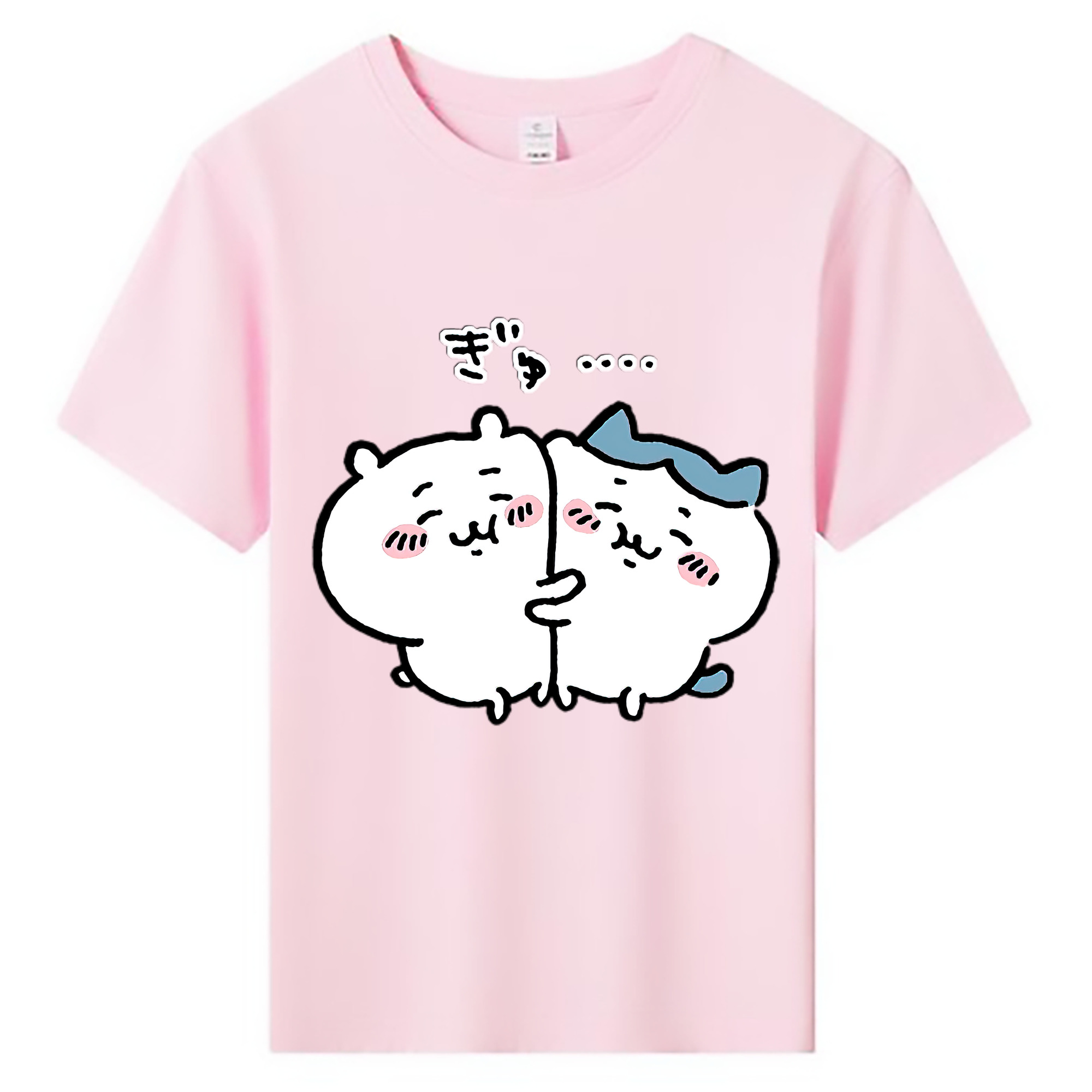 （画像用） ちいかわ ハチワレ Chii-kawa hachiware 綿100％キッズTシャツ（フロントプリント）