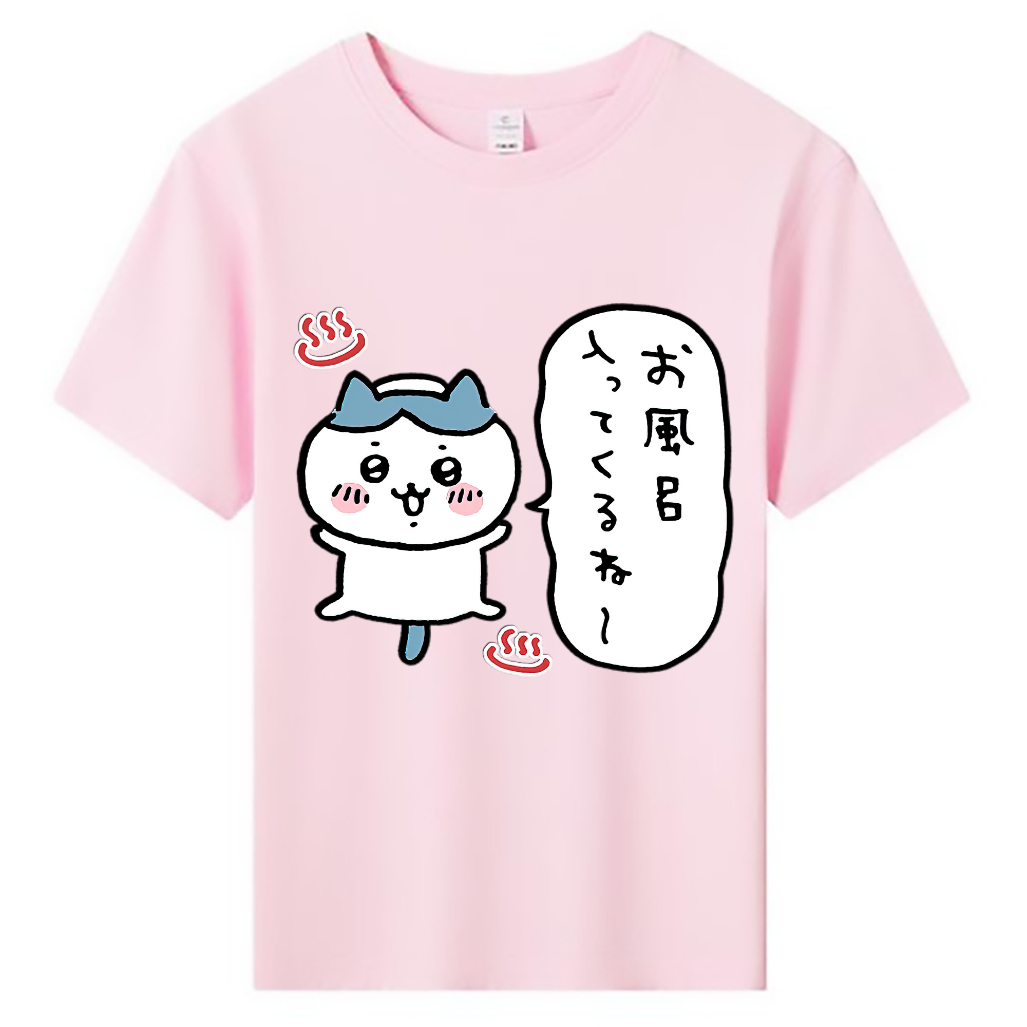 （画像用） ちいかわ ハチワレ Chii-kawa hachiware 綿100％キッズTシャツ（フロントプリント）