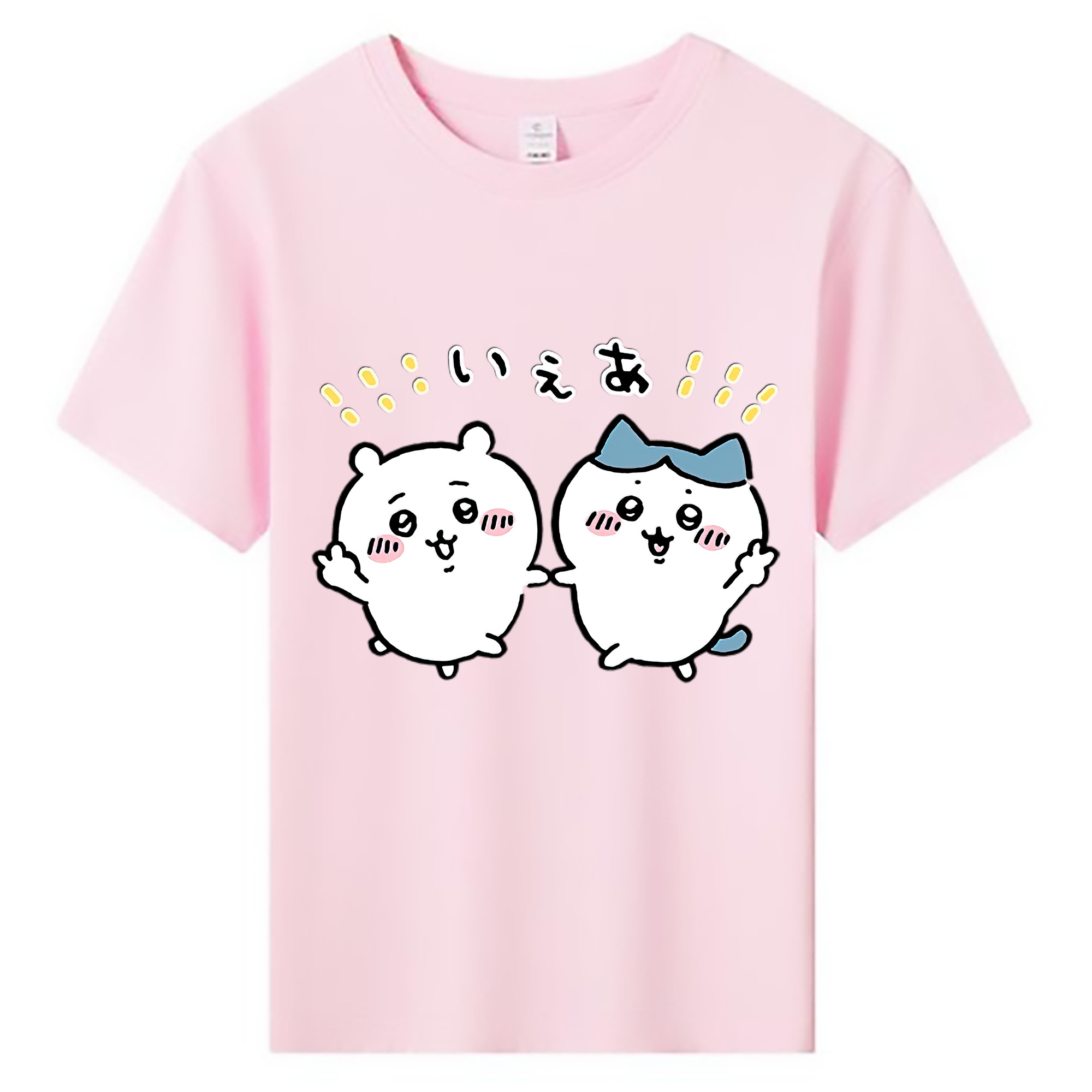 （画像用） ちいかわ ハチワレ Chii-kawa hachiware 綿100％キッズTシャツ（フロントプリント）