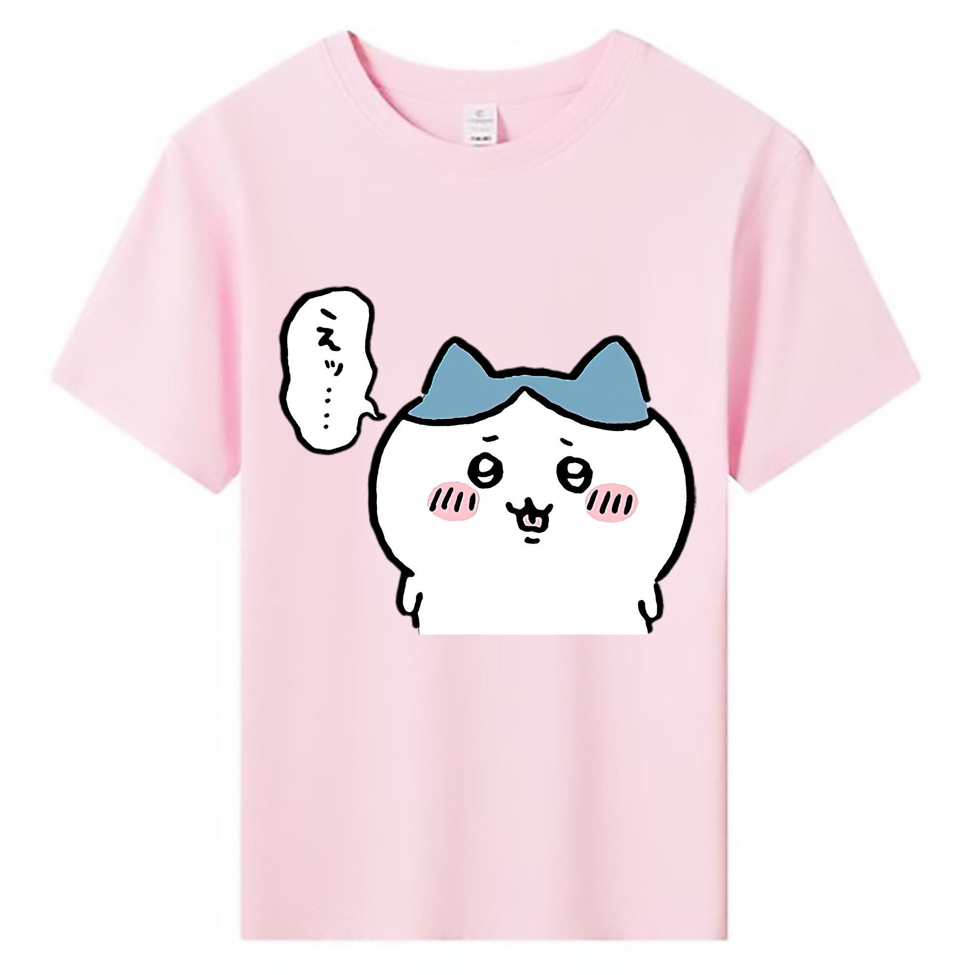 （画像用） ちいかわ ハチワレ Chii-kawa hachiware 綿100％キッズTシャツ（フロントプリント）