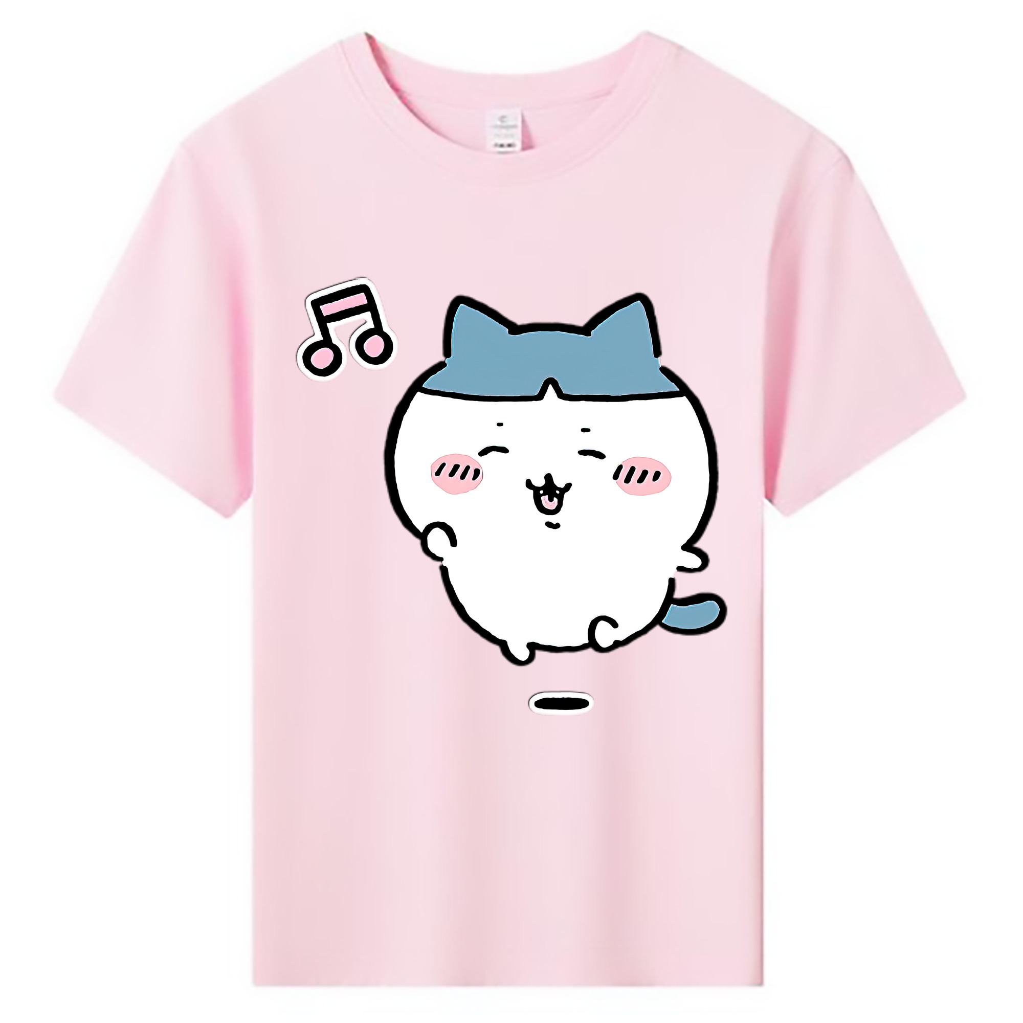 （画像用） ちいかわ ハチワレ Chii-kawa hachiware 綿100％キッズTシャツ（フロントプリント）
