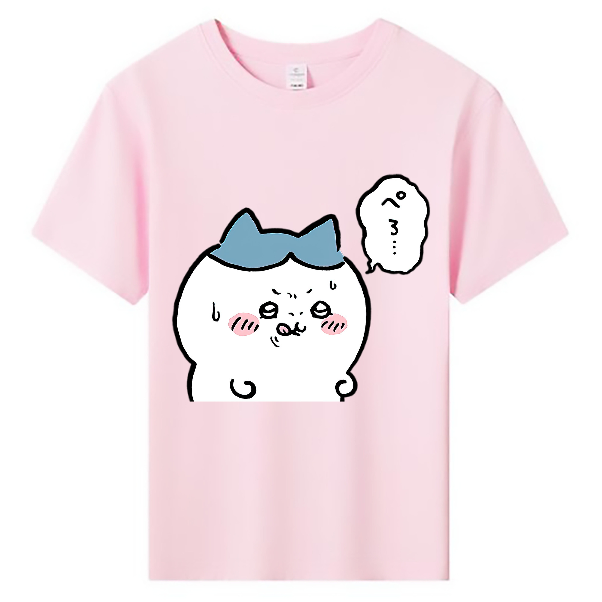 （画像用） ちいかわ ハチワレ Chii-kawa hachiware 綿100％キッズTシャツ（フロントプリント）
