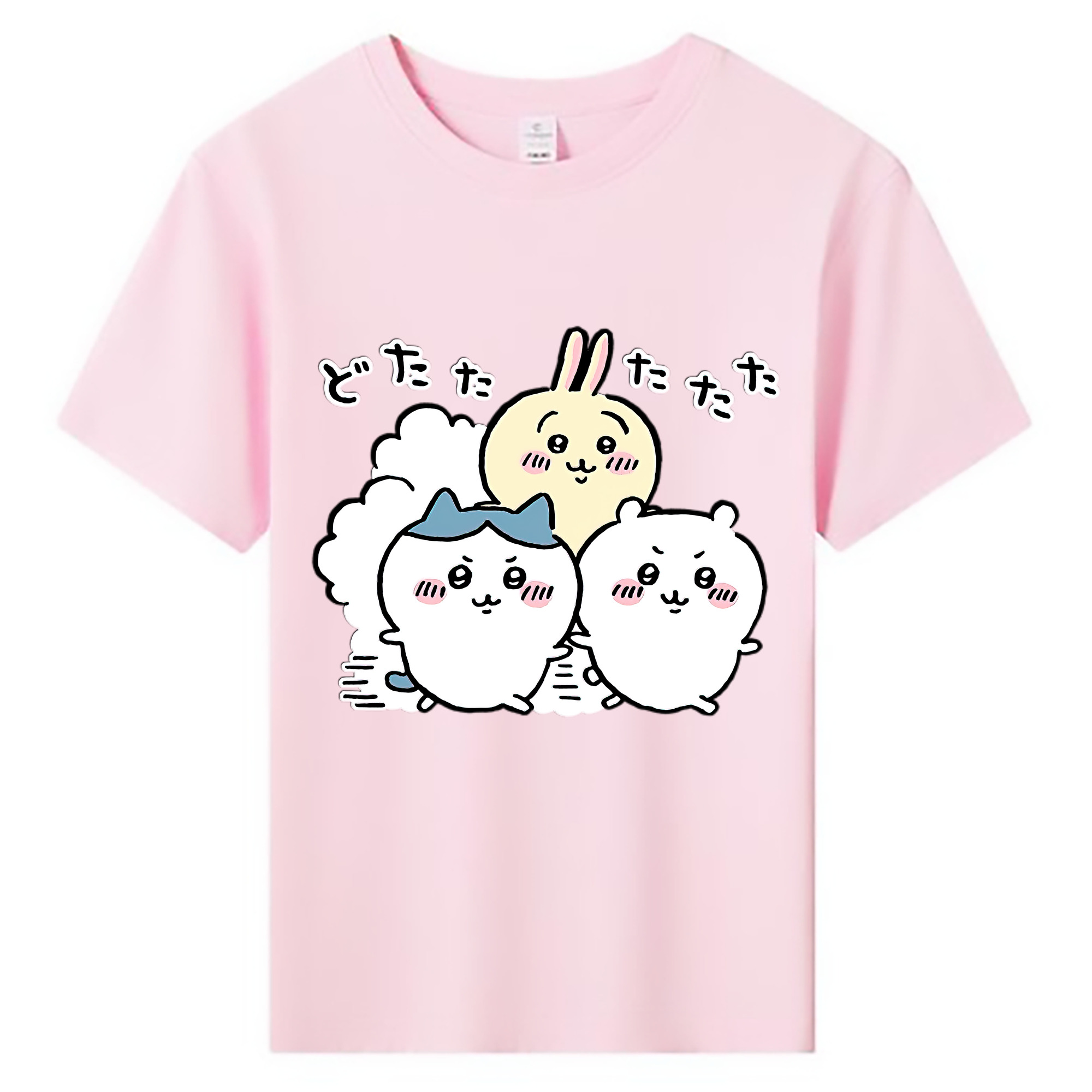 （画像用） ちいかわ ハチワレ Chii-kawa hachiware 綿100％キッズTシャツ（フロントプリント）