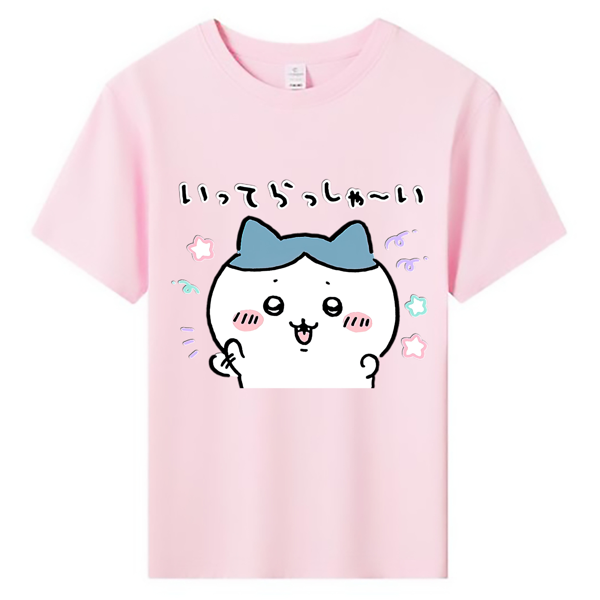 （画像用） ちいかわ ハチワレ Chii-kawa hachiware 綿100％キッズTシャツ（フロントプリント）