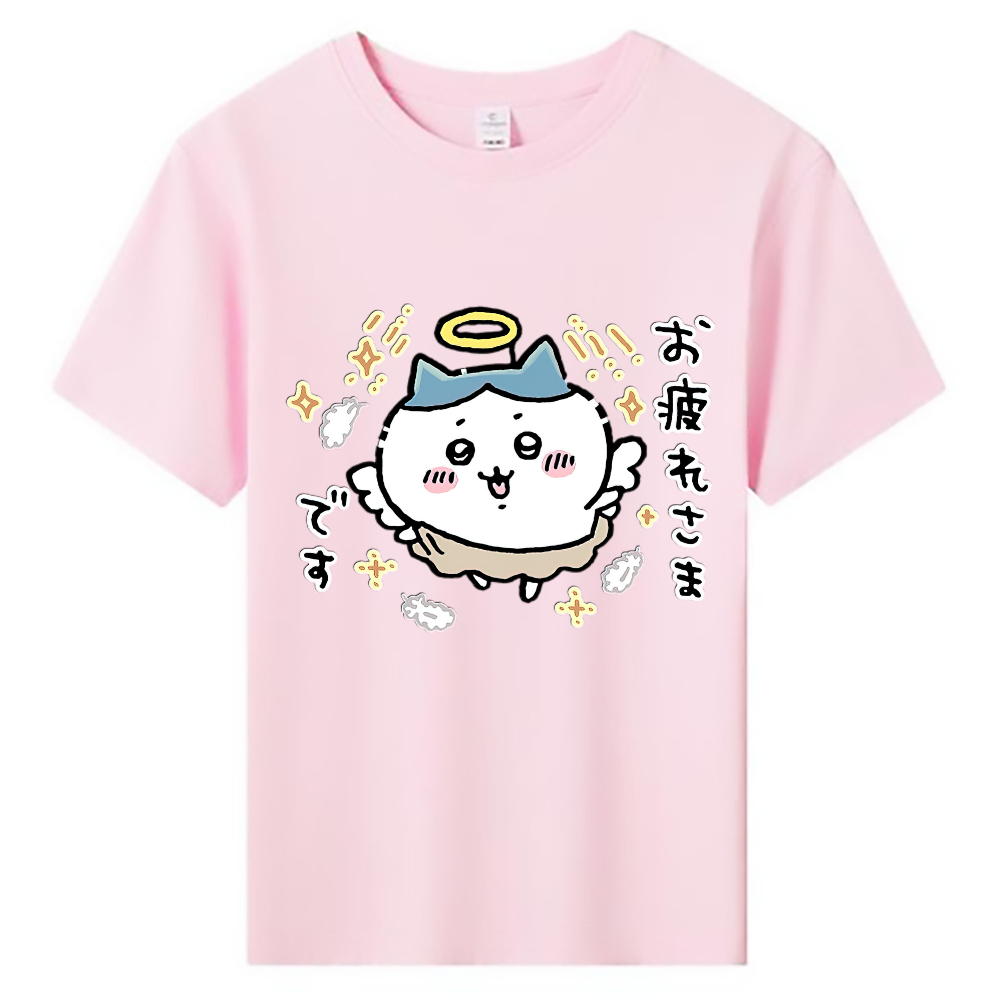 （画像用） ちいかわ ハチワレ Chii-kawa hachiware 綿100％キッズTシャツ（フロントプリント）
