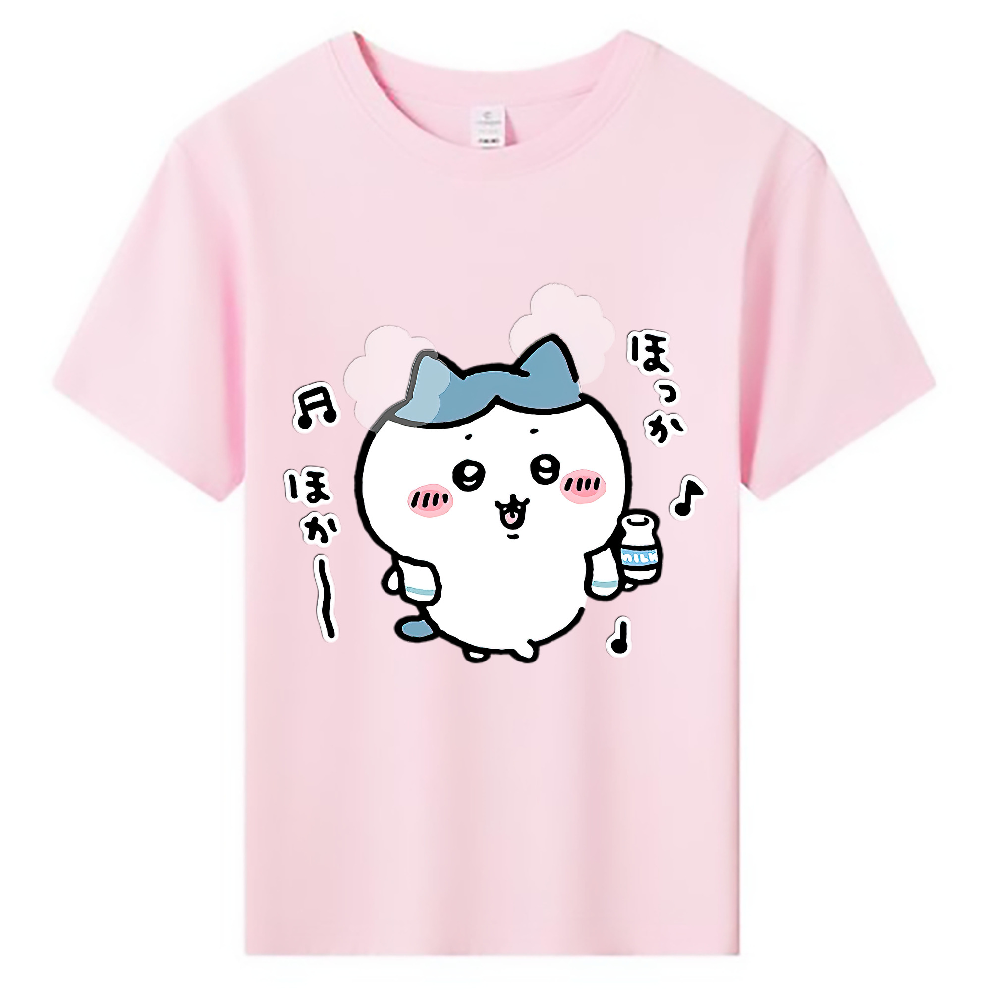 （画像用） ちいかわ ハチワレ Chii-kawa hachiware 綿100％キッズTシャツ（フロントプリント）
