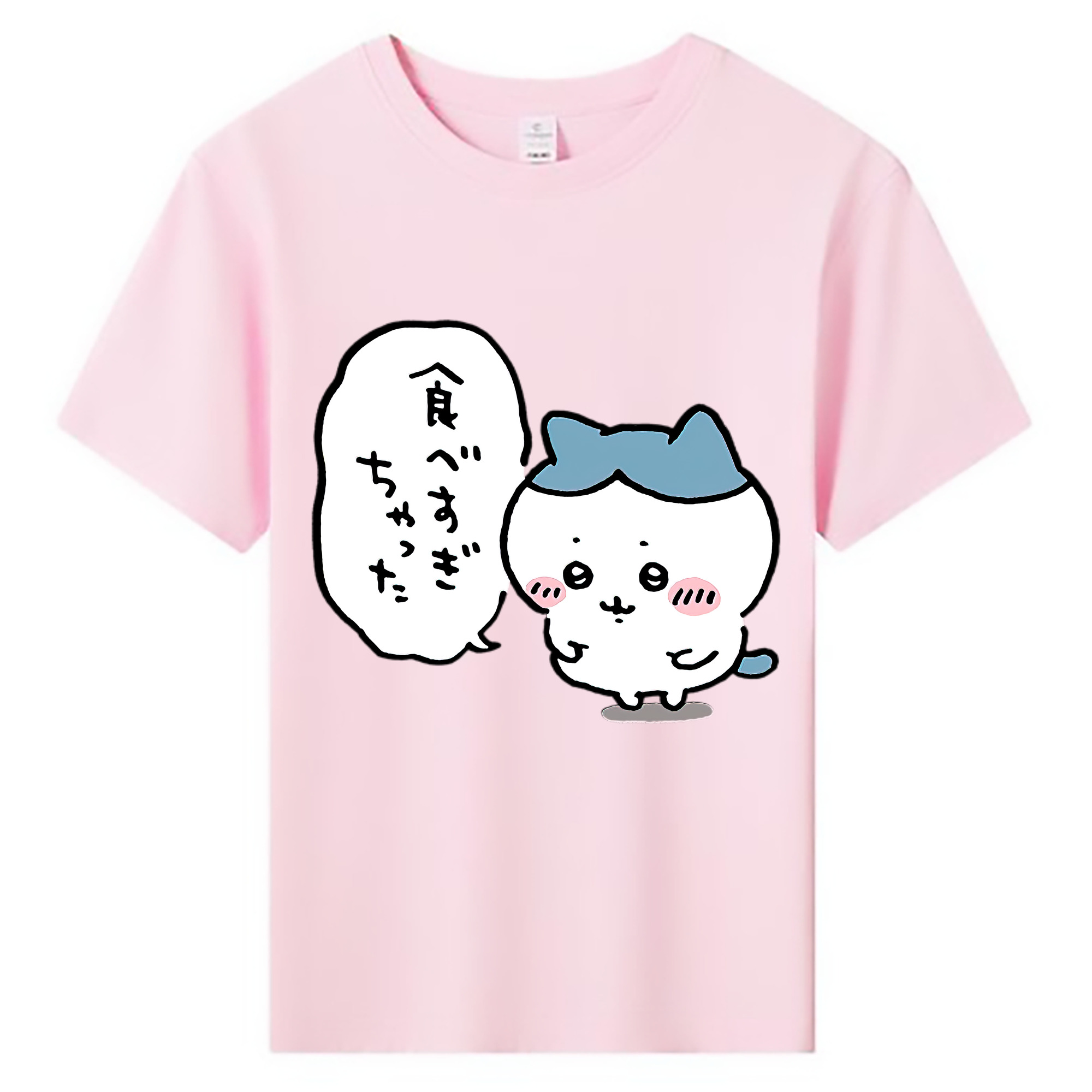 （画像用） ちいかわ ハチワレ Chii-kawa hachiware 綿100％キッズTシャツ（フロントプリント）