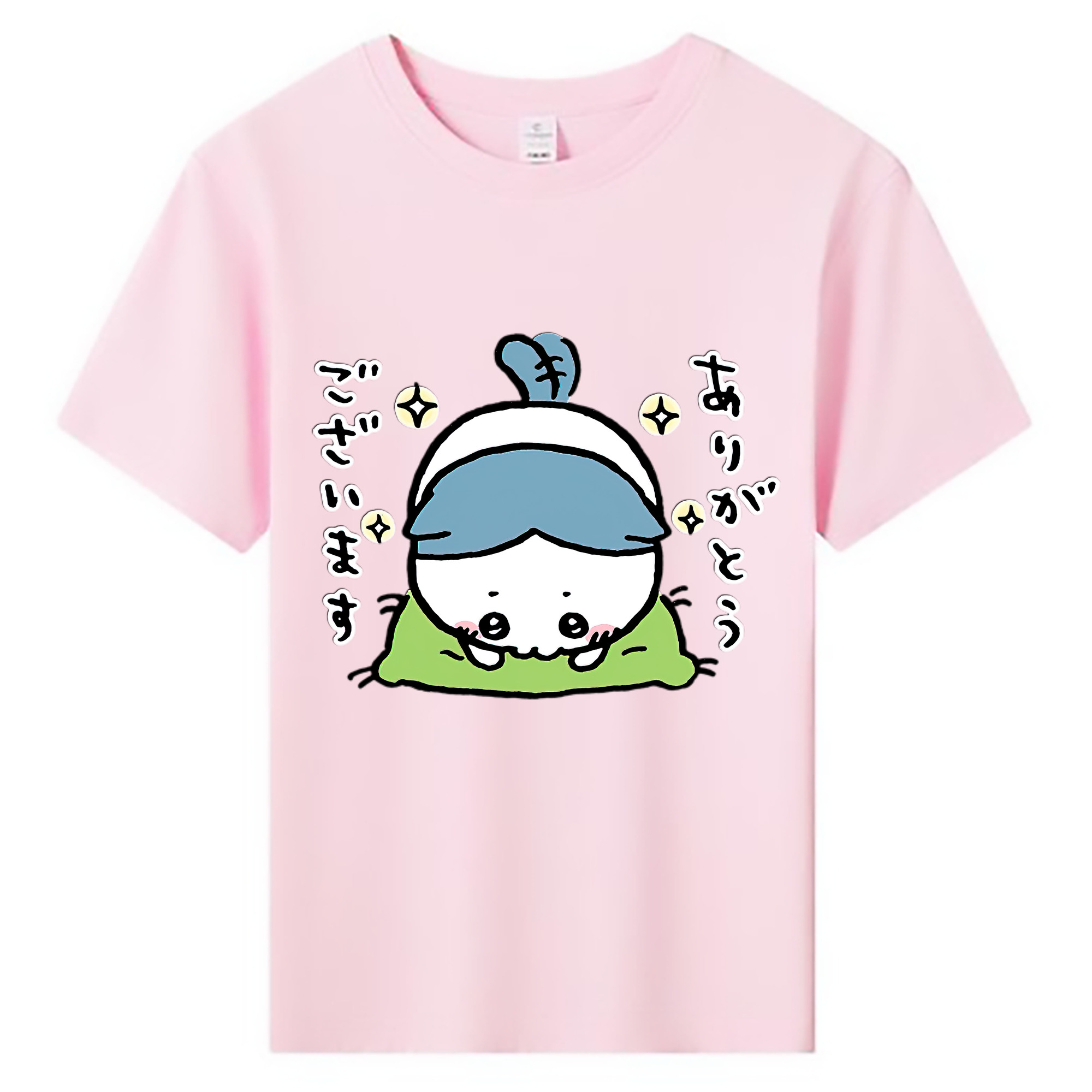 （画像用） ちいかわ ハチワレ Chii-kawa hachiware 綿100％キッズTシャツ（フロントプリント）