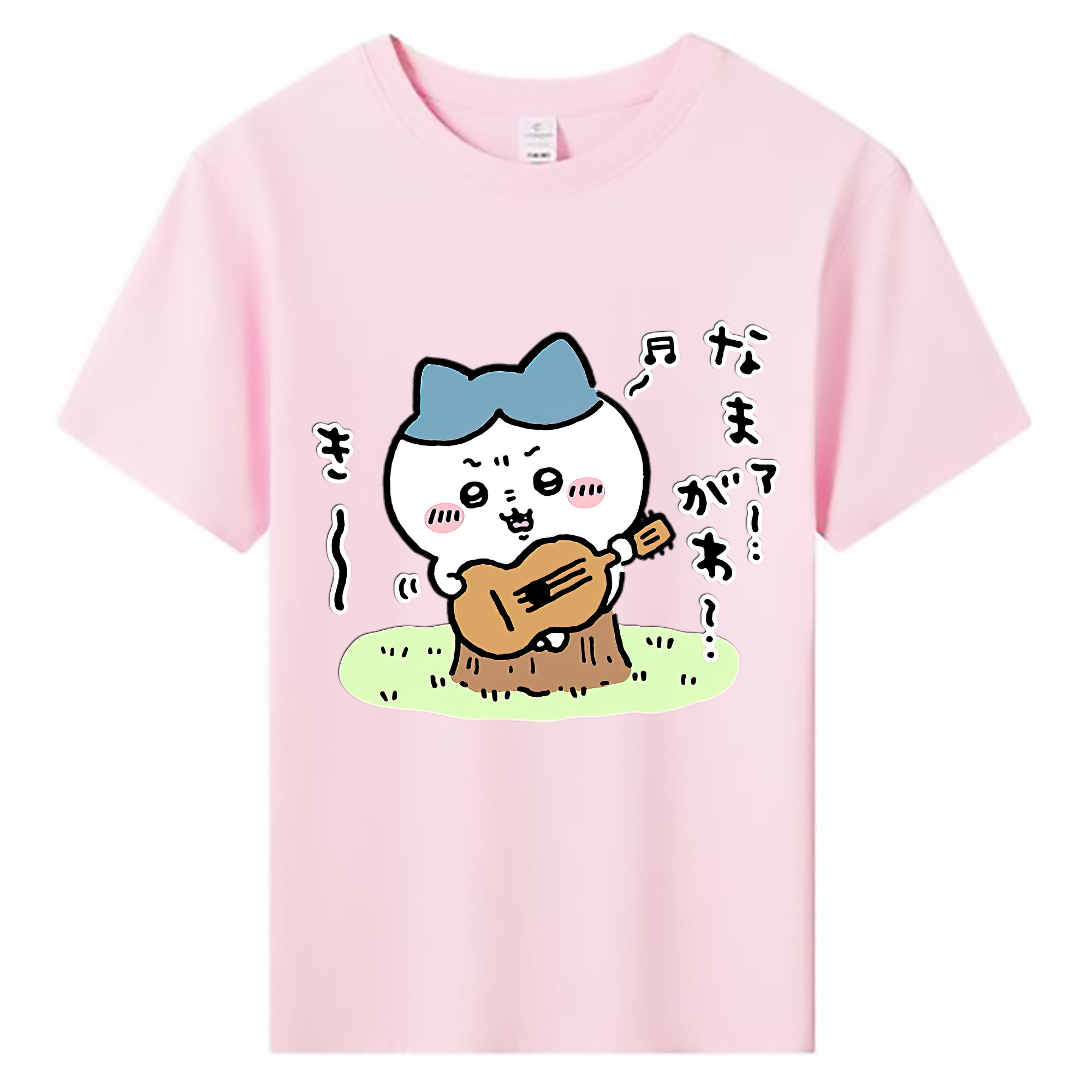 （画像用） ちいかわ ハチワレ Chii-kawa hachiware 綿100％キッズTシャツ（フロントプリント）