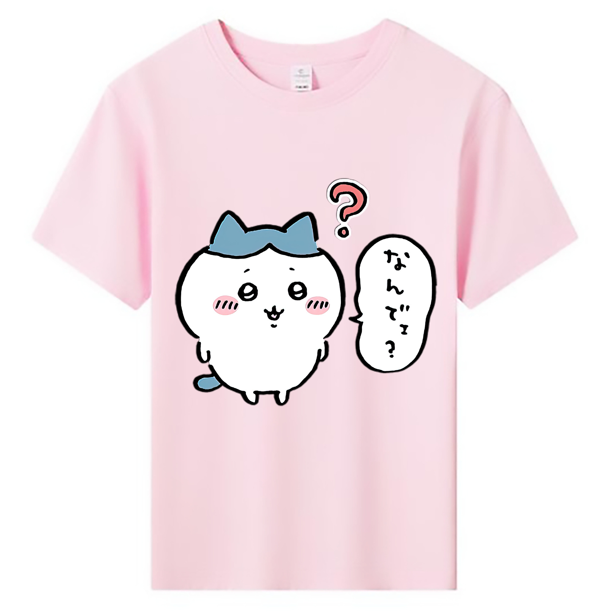 （画像用） ちいかわ ハチワレ Chii-kawa hachiware 綿100％キッズTシャツ（フロントプリント）