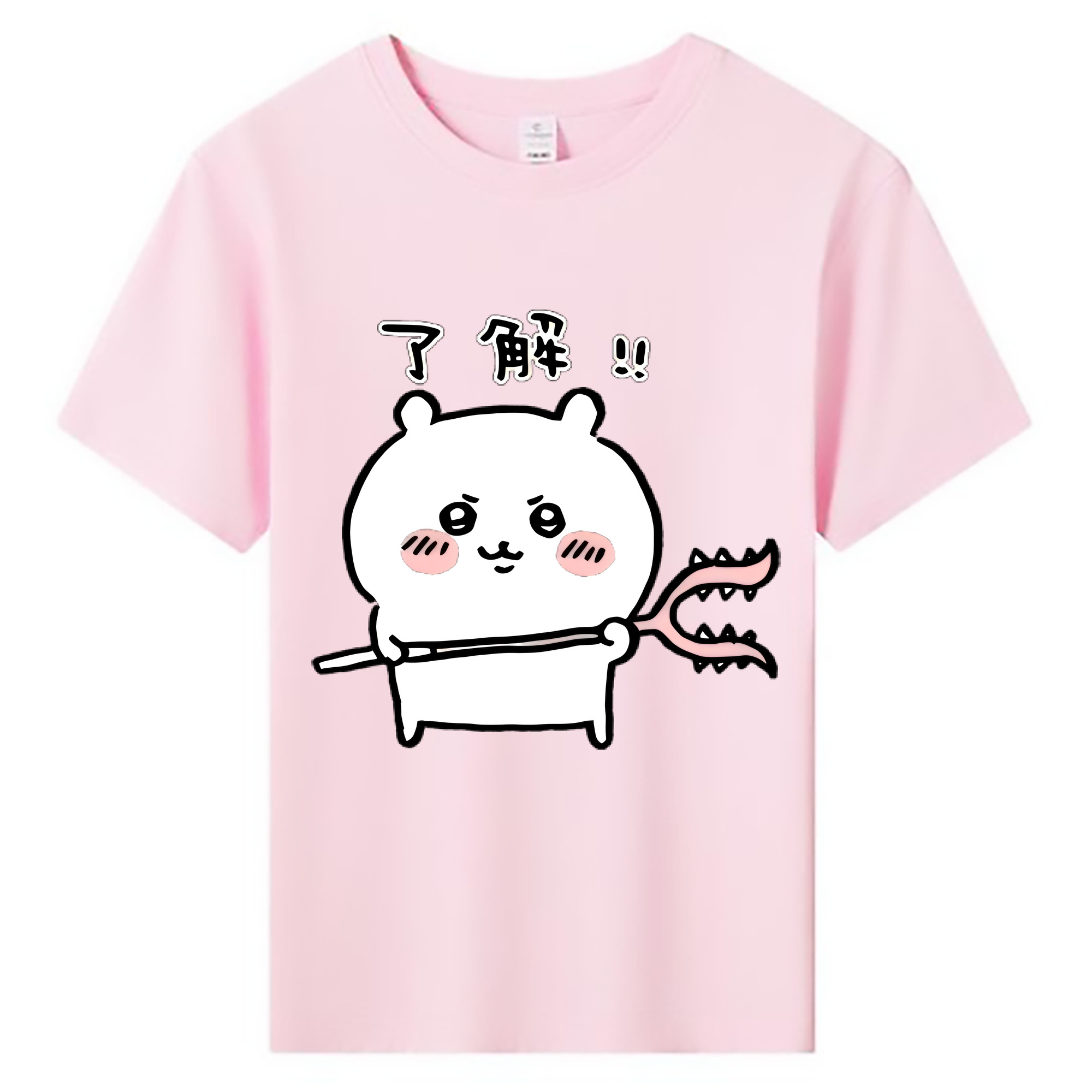 （画像用） ちいかわ ちいかわ Chii-kawa chiikawa 綿100％キッズTシャツ（フロントプリント）