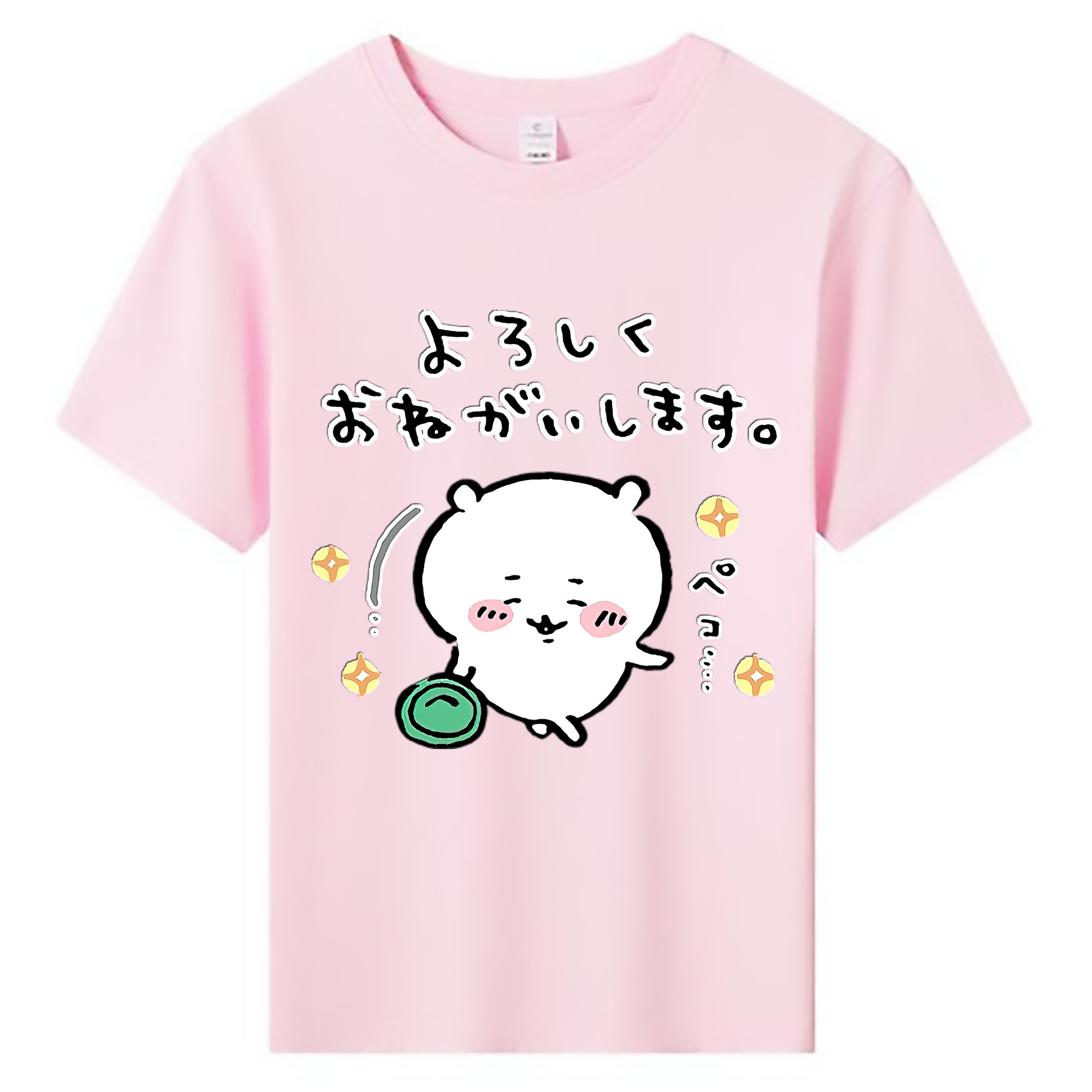 （画像用） ちいかわ ちいかわ Chii-kawa chiikawa 綿100％キッズTシャツ（フロントプリント）