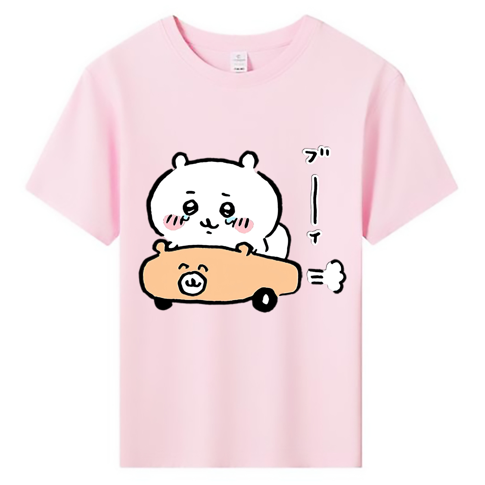 （画像用） ちいかわ ちいかわ Chii-kawa chiikawa 綿100％キッズTシャツ（フロントプリント）