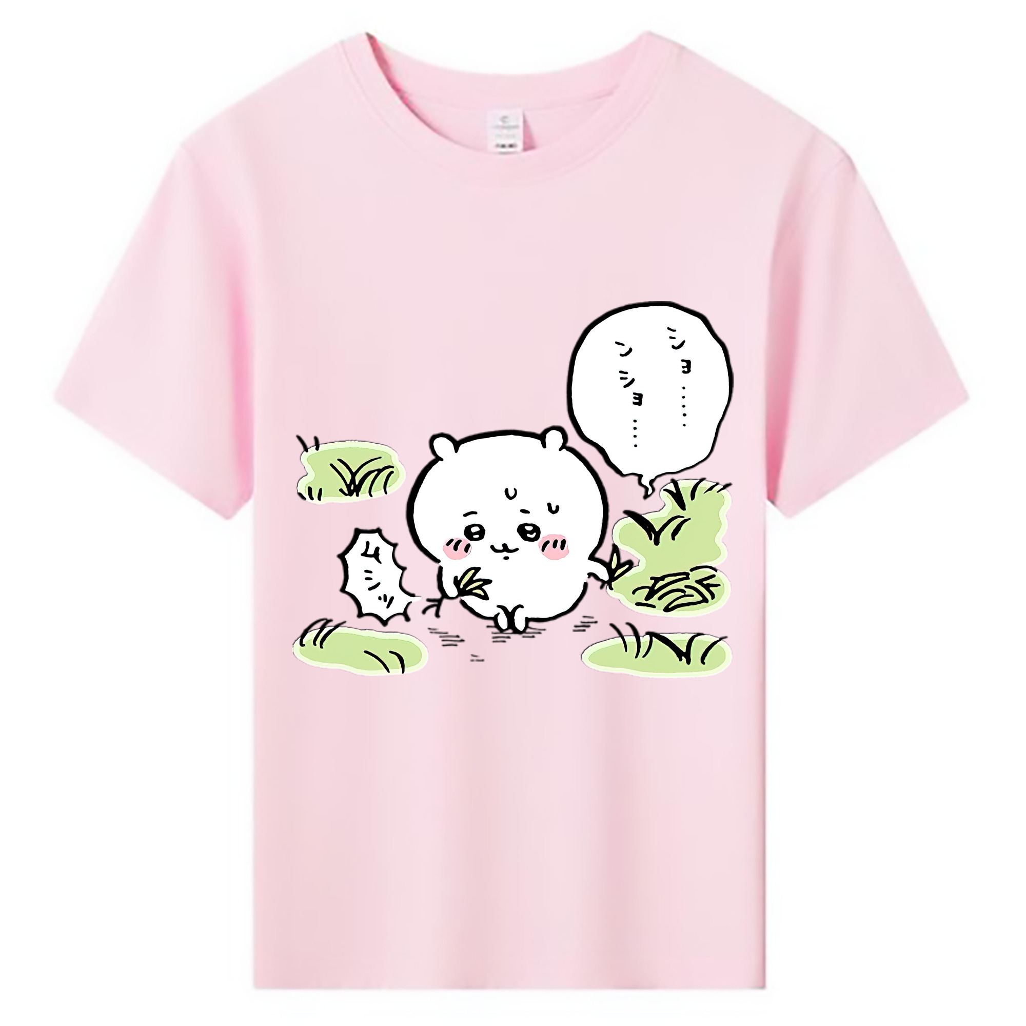 （画像用） ちいかわ ちいかわ Chii-kawa chiikawa 綿100％キッズTシャツ（フロントプリント）